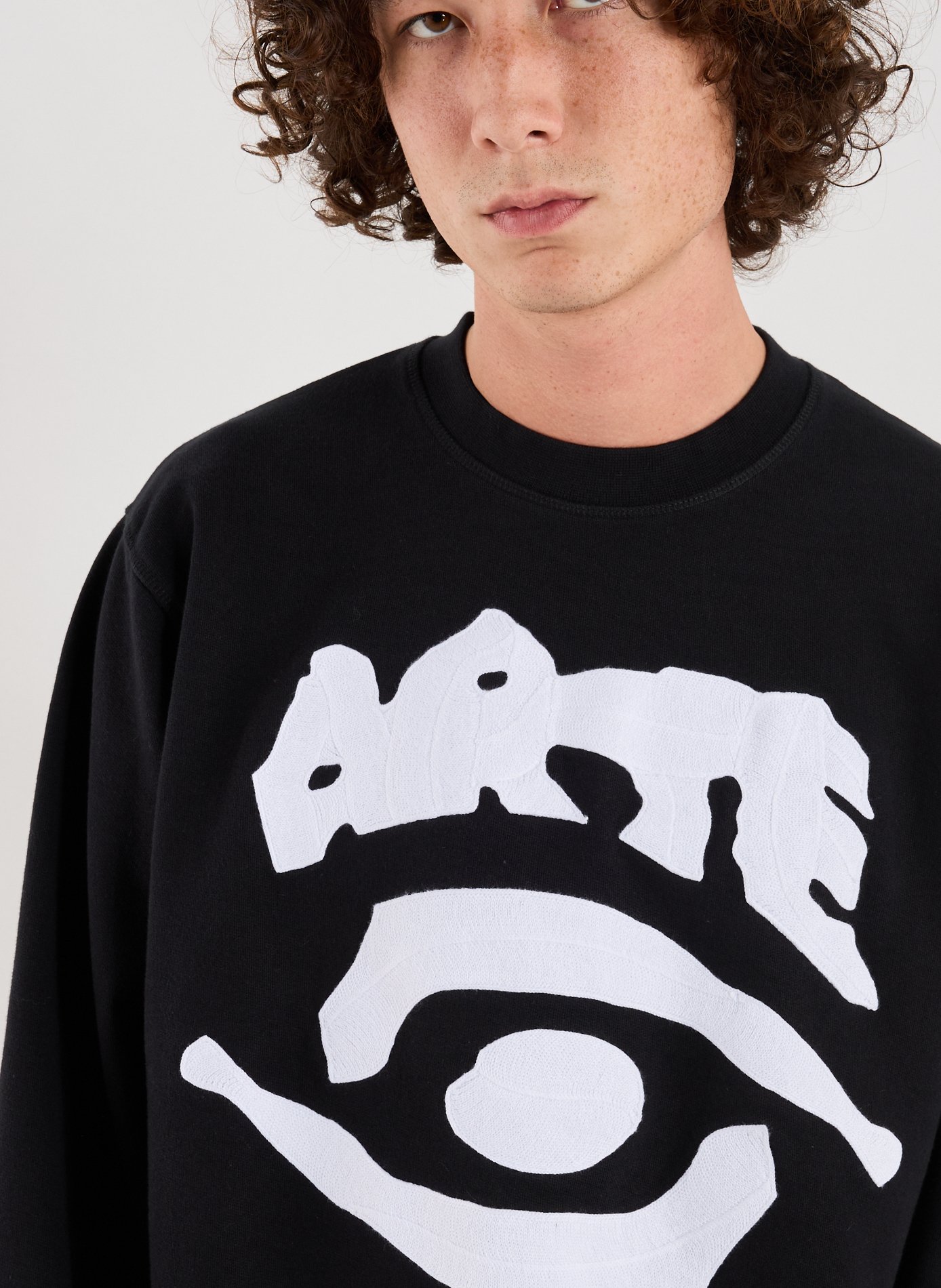 Printed cotton sweatshirt ARTE ANTWERP Black