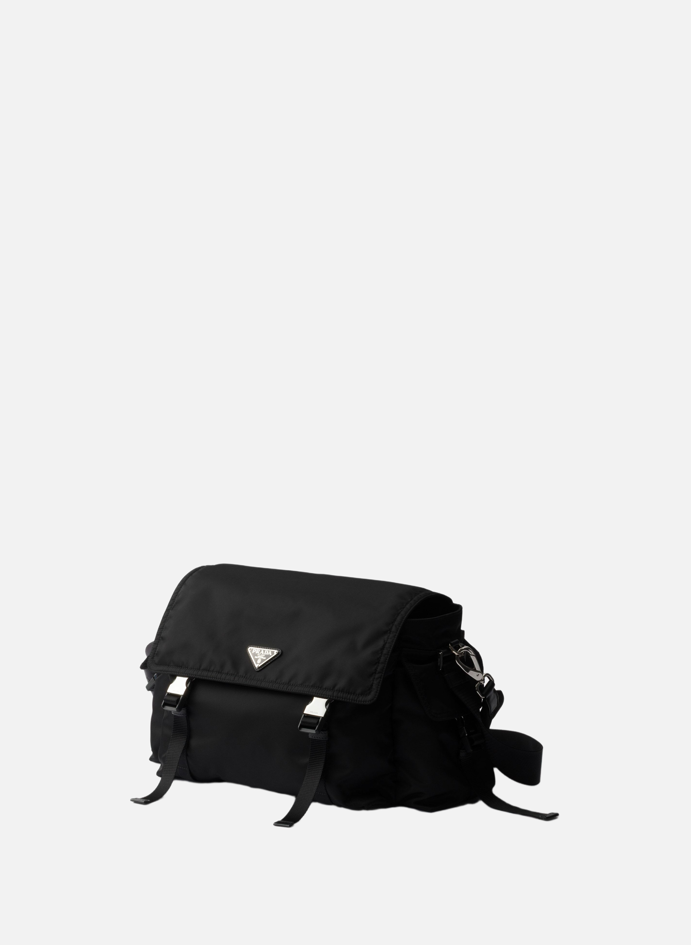 Sac prada explore en re-nylon et cuir PRADA Noir