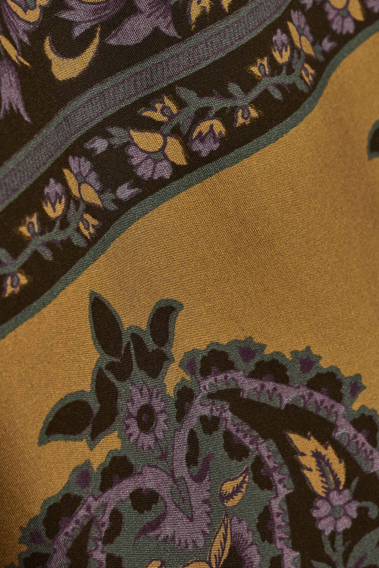 Pantalon large imprimé brany BA&SH Marron