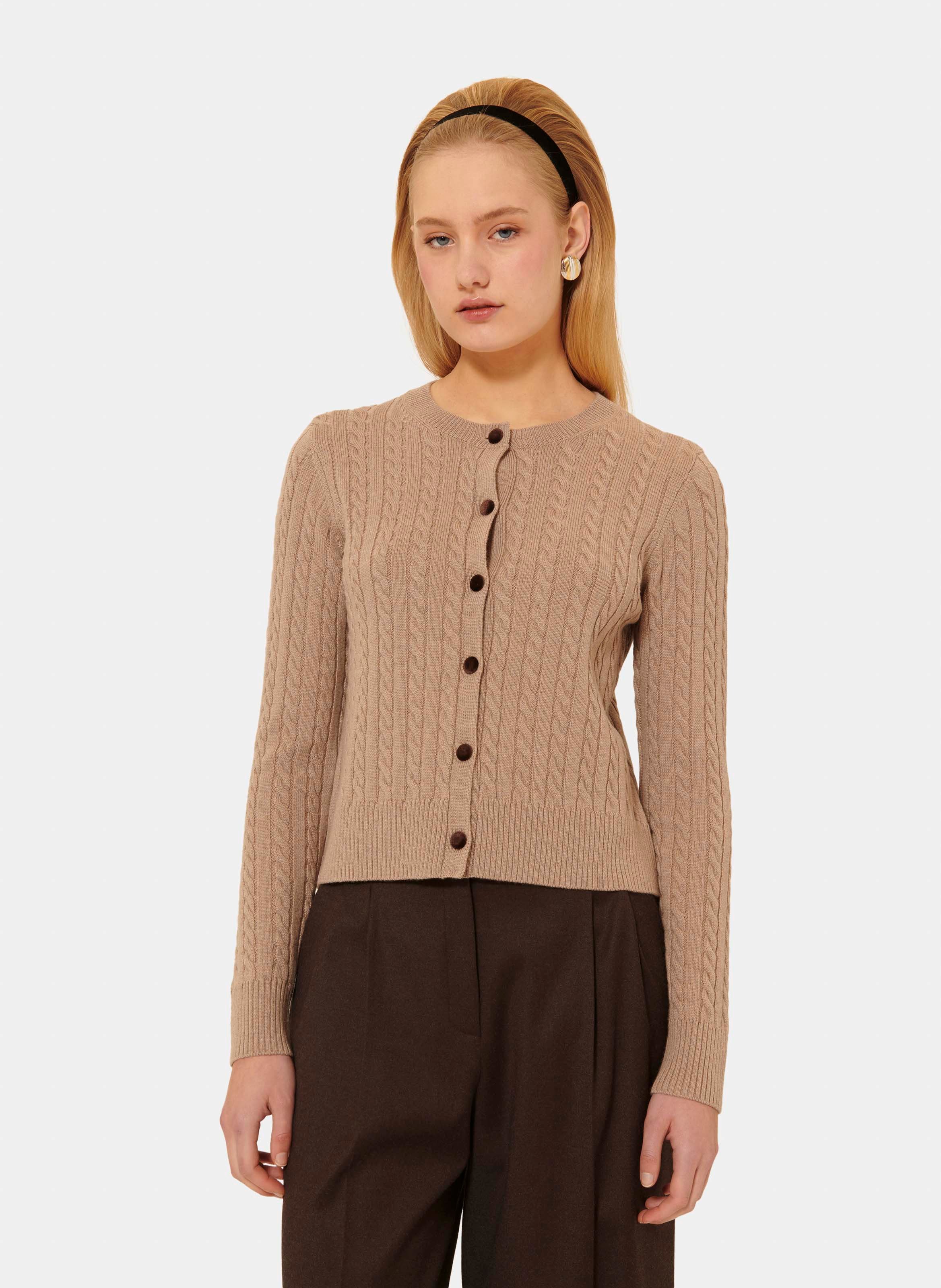 Cardigan gaspard TARA JARMON Marron