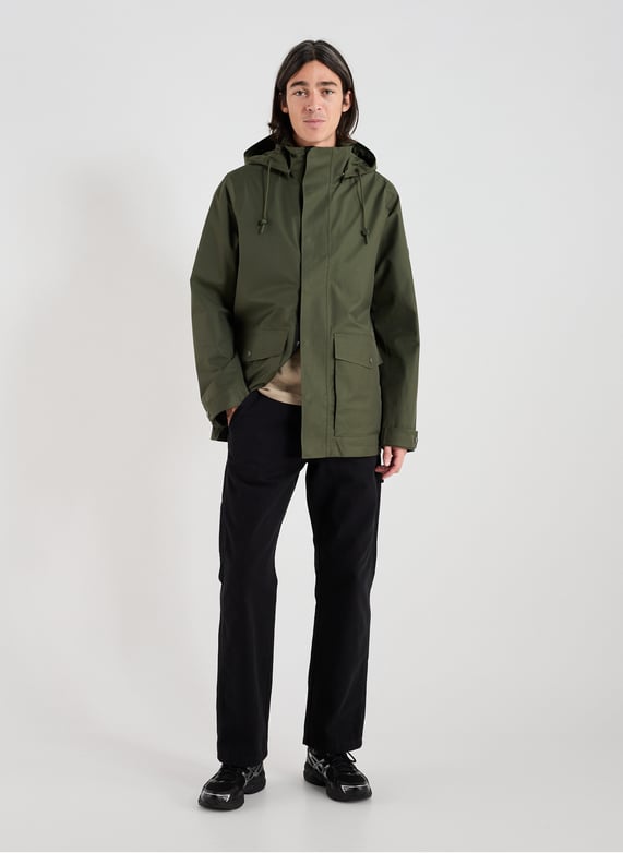T-kit Waterproof Parka | Khaki by AIGLE T-kit Waterproof Parka Khaki