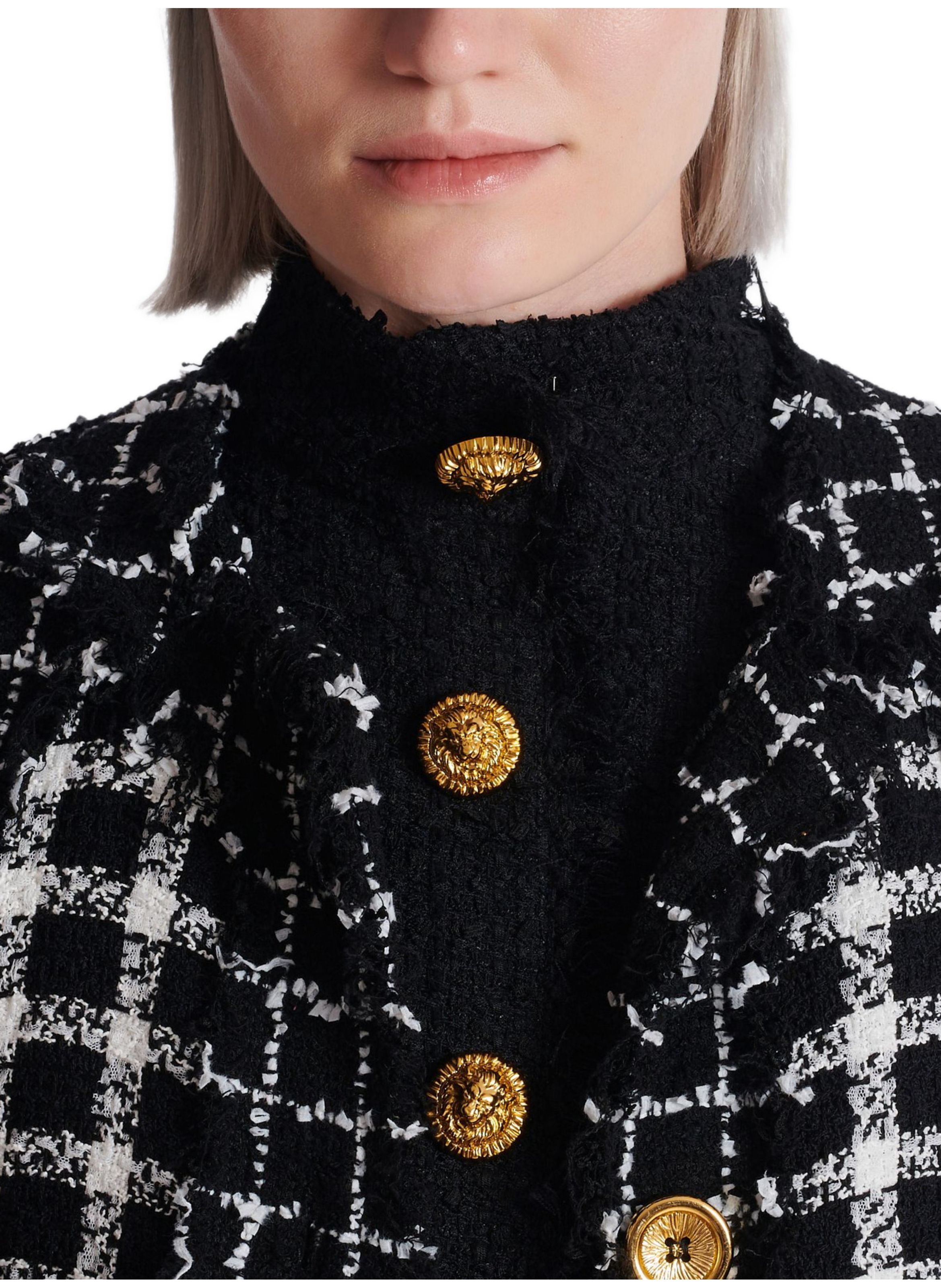 Casquette en cuir d’agneau BALMAIN Noir