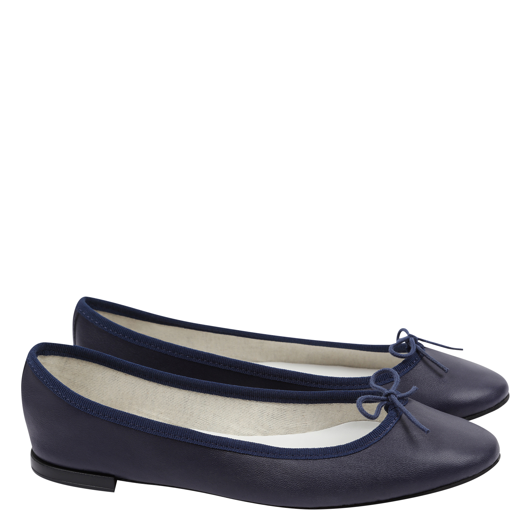 Ballerines en cuir cendrillon REPETTO Bleu
