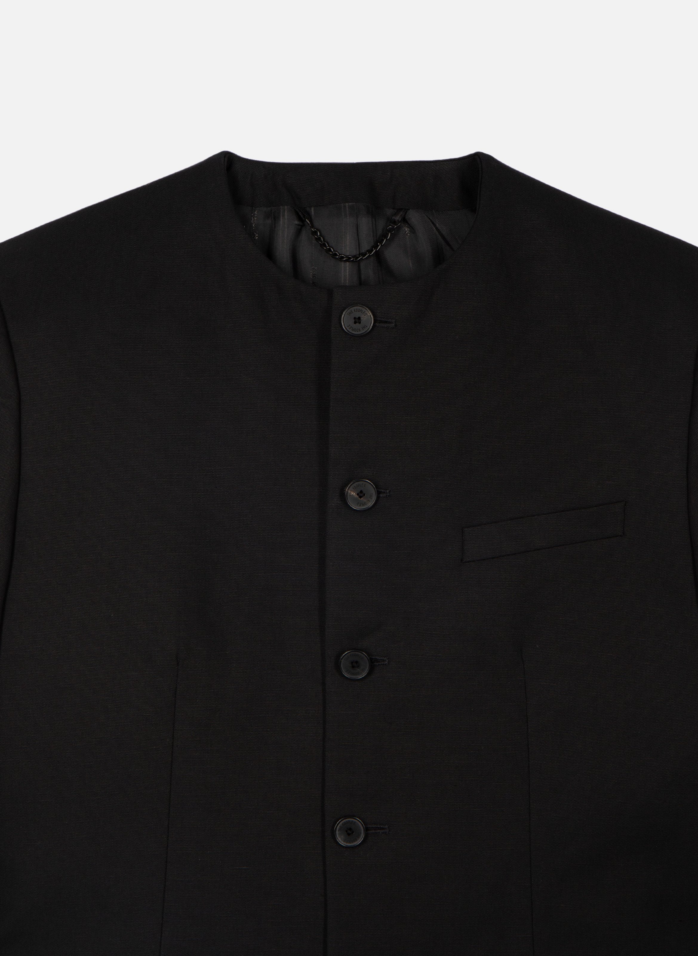 Veste sans col THE KOOPLES Noir