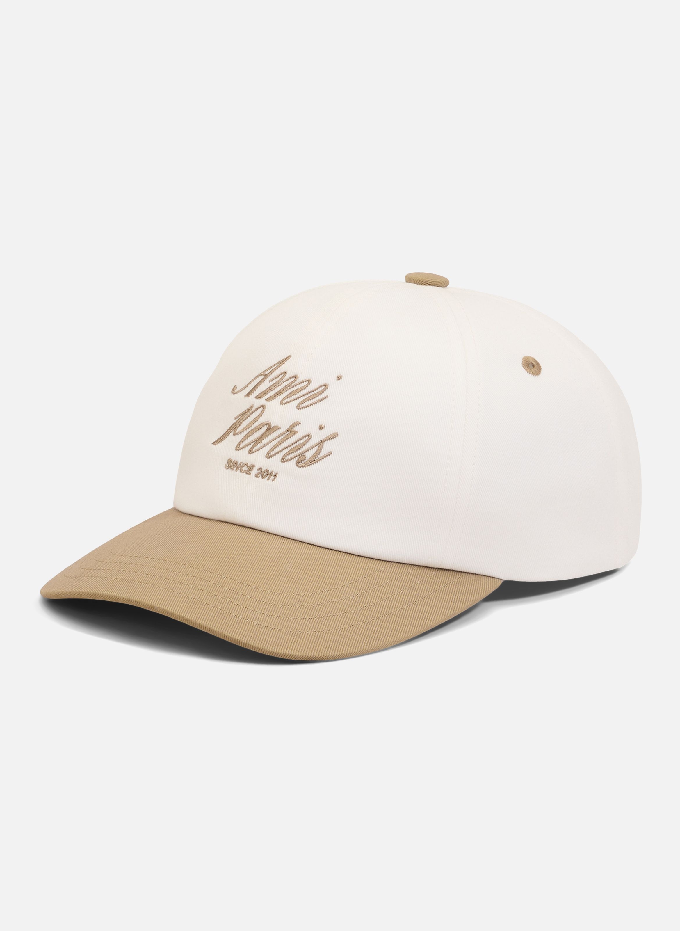 Casquette ami paris bicolore unisexe en coton AMI PARIS Beige