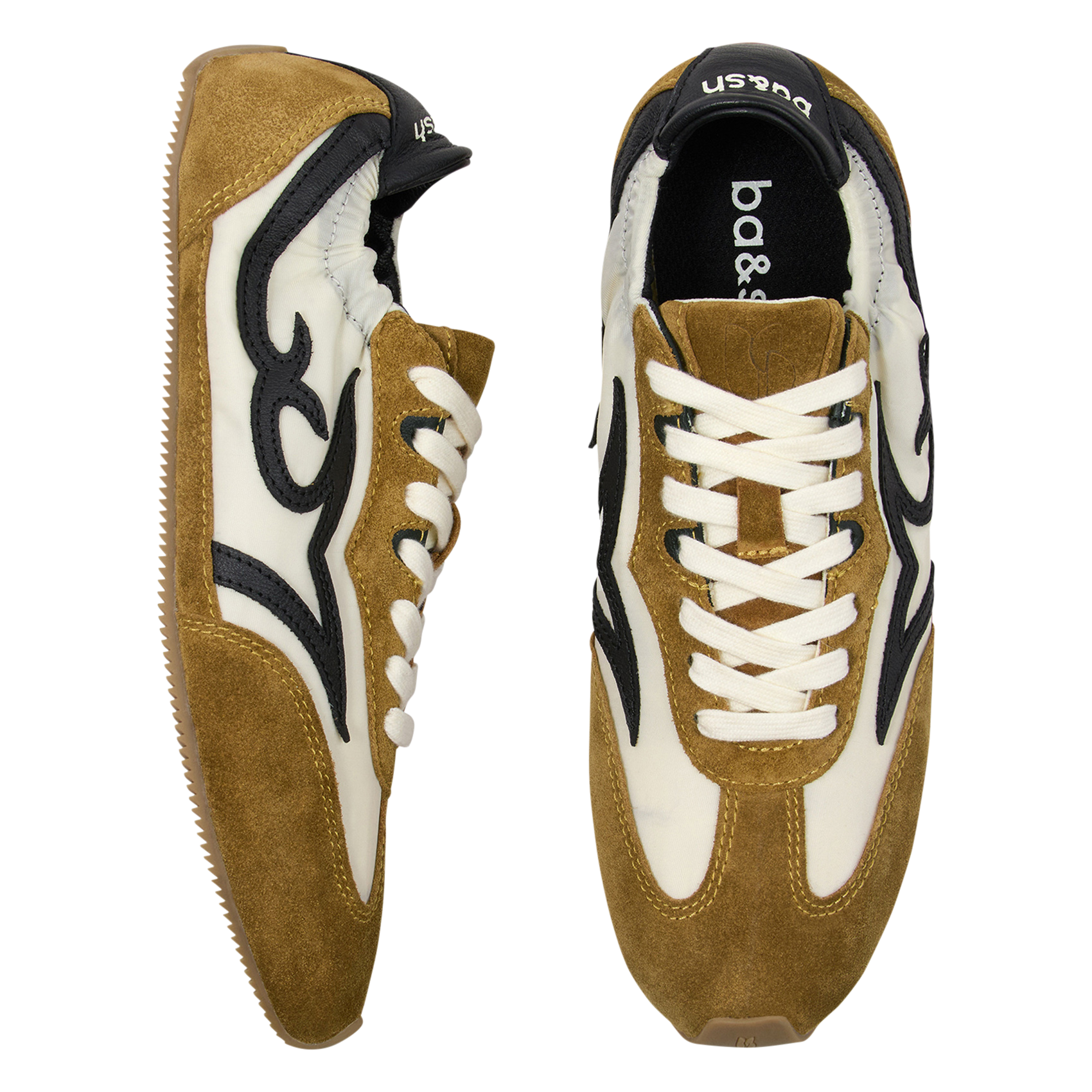 Baskets basses à lacets celleste BA&SH Jaune