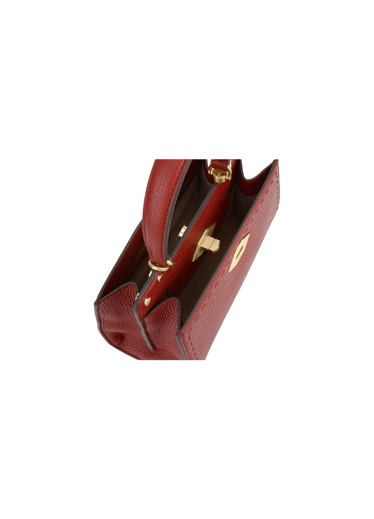 Trianon | sac porté main pm POURCHET Rouge