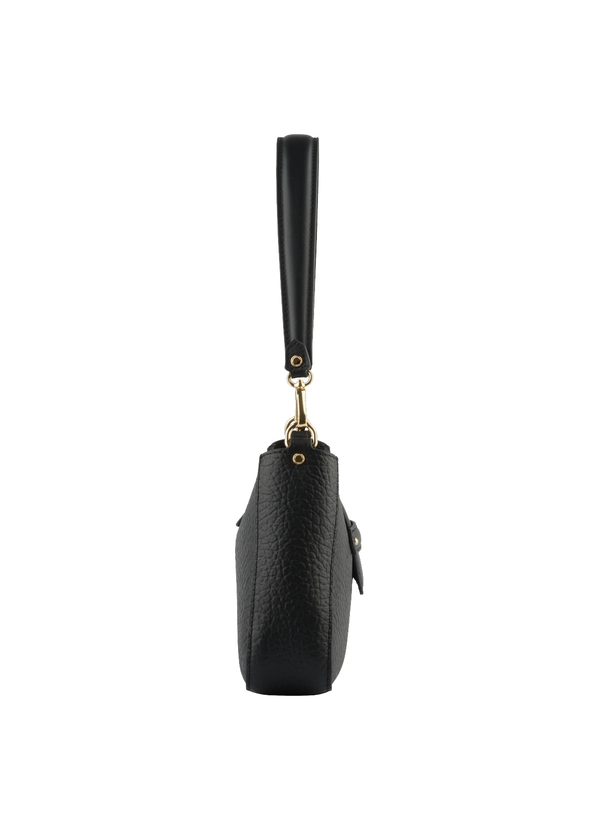 Fleuves | Sac à main en cuir de vachette POURCHET Noir