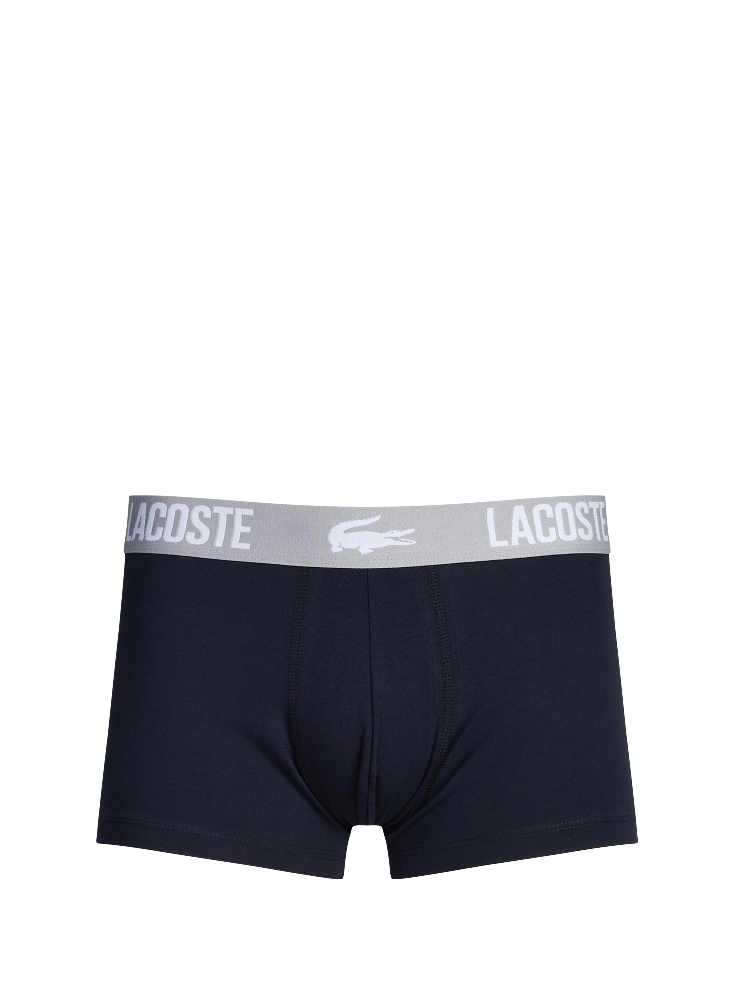 Lot de 5 boxers en coton mélangé LACOSTE Bleu