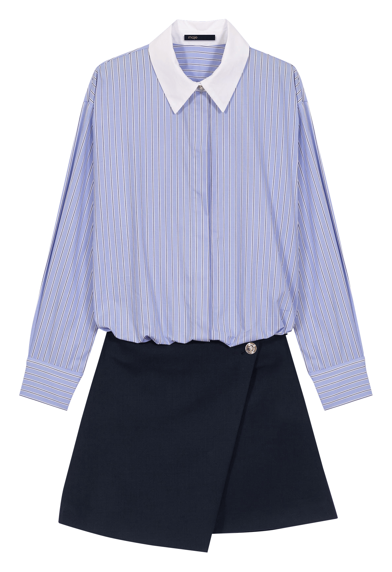 Robe courte 2 en 1 MAJE Bleu