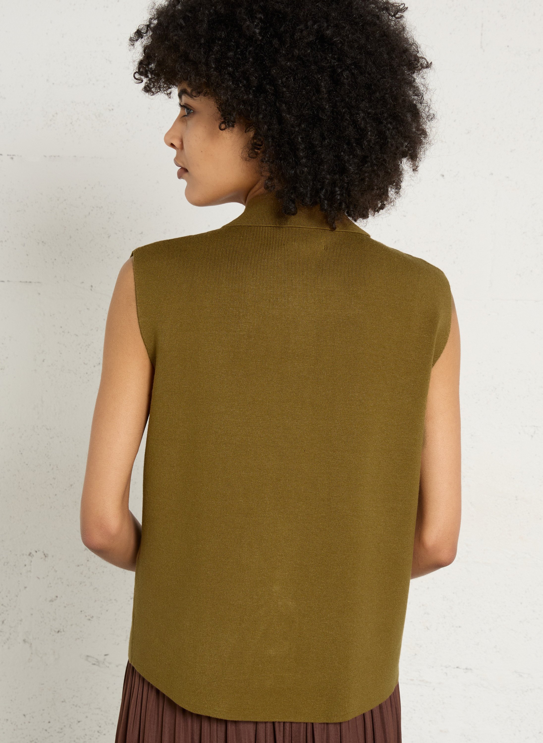 Gilet col classique petra MAISON 123 Vert