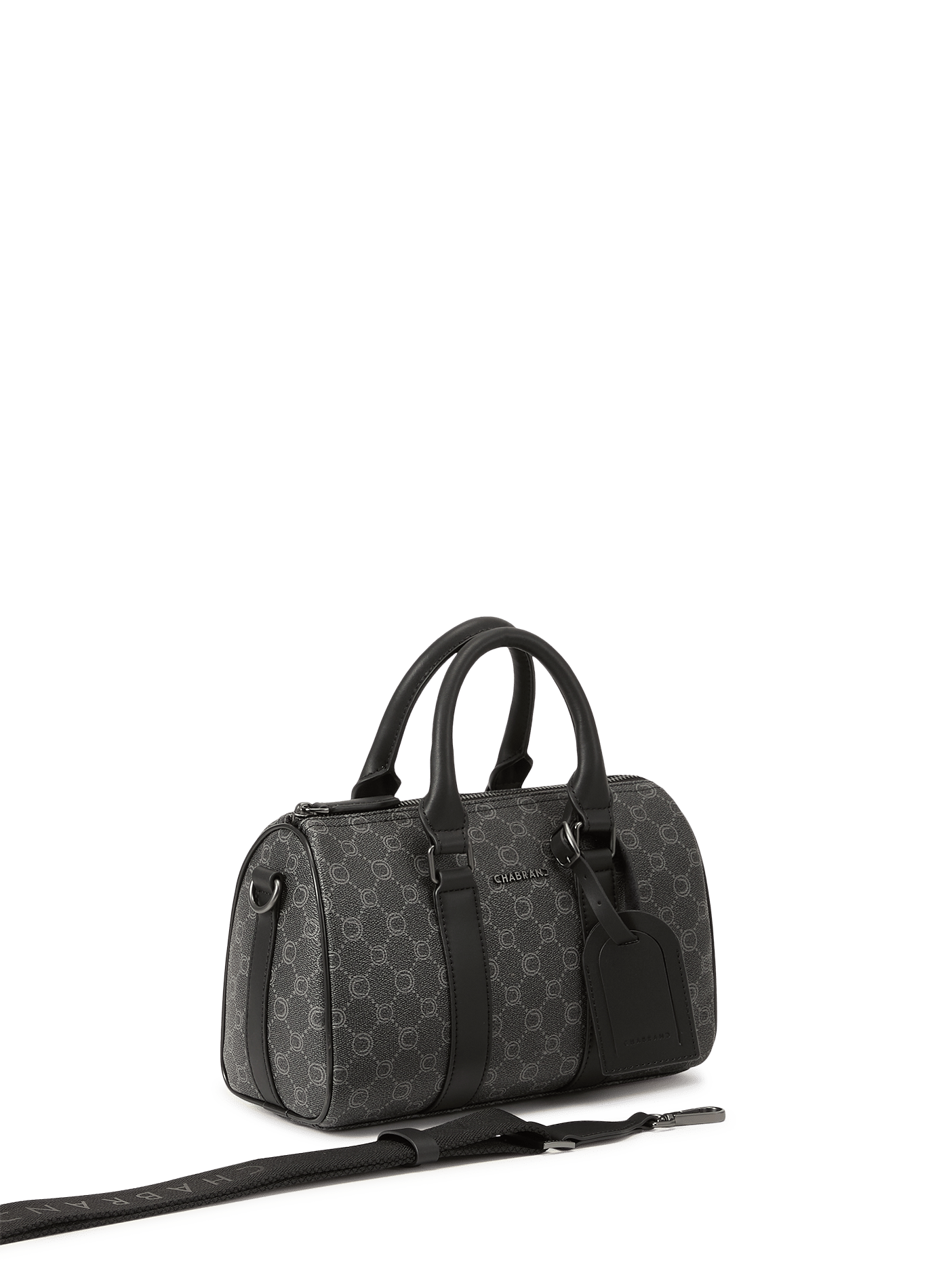Monogrammed handbag CHABRAND Black