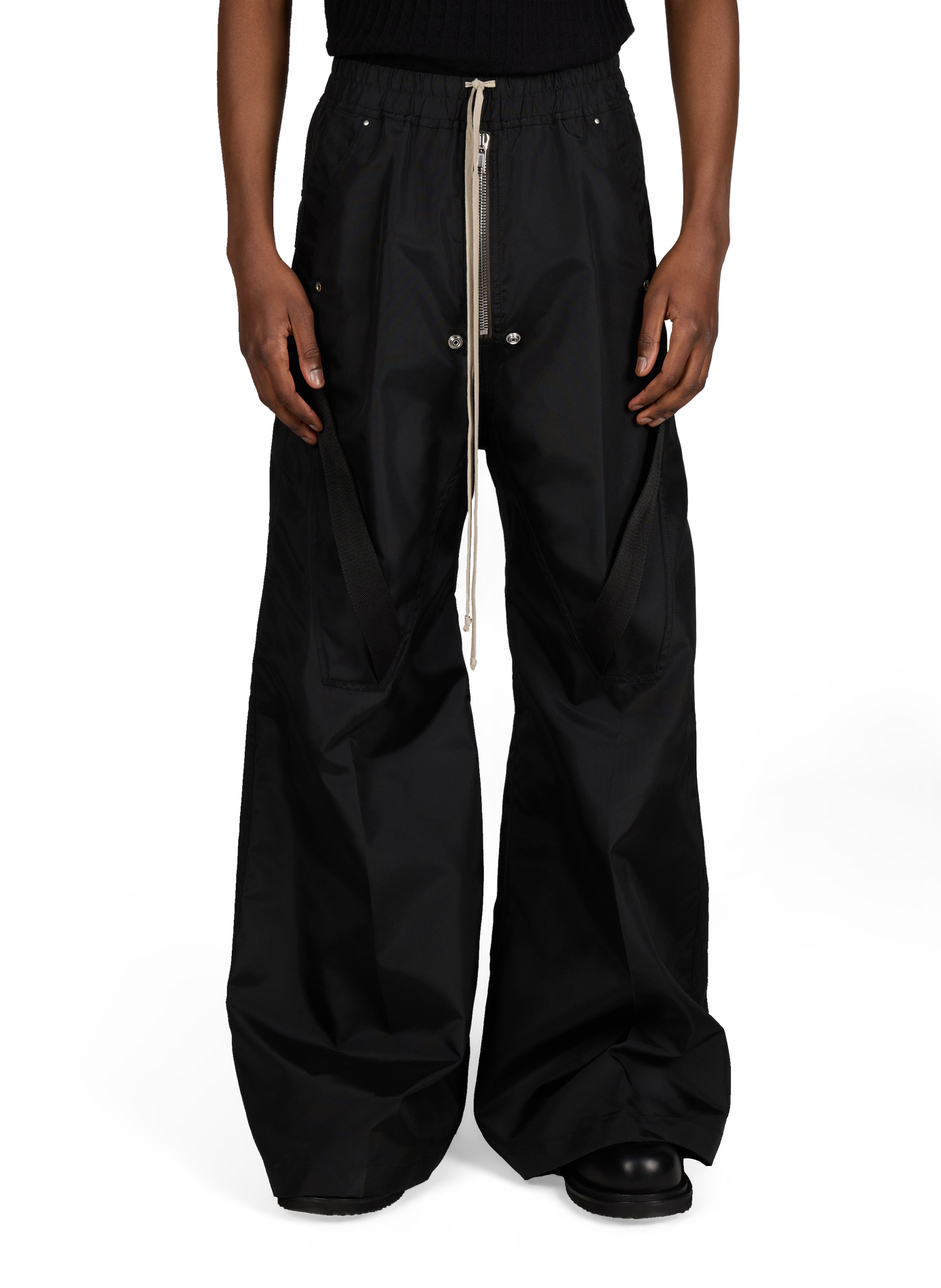 Flared pants with straps RICK OWENS Black