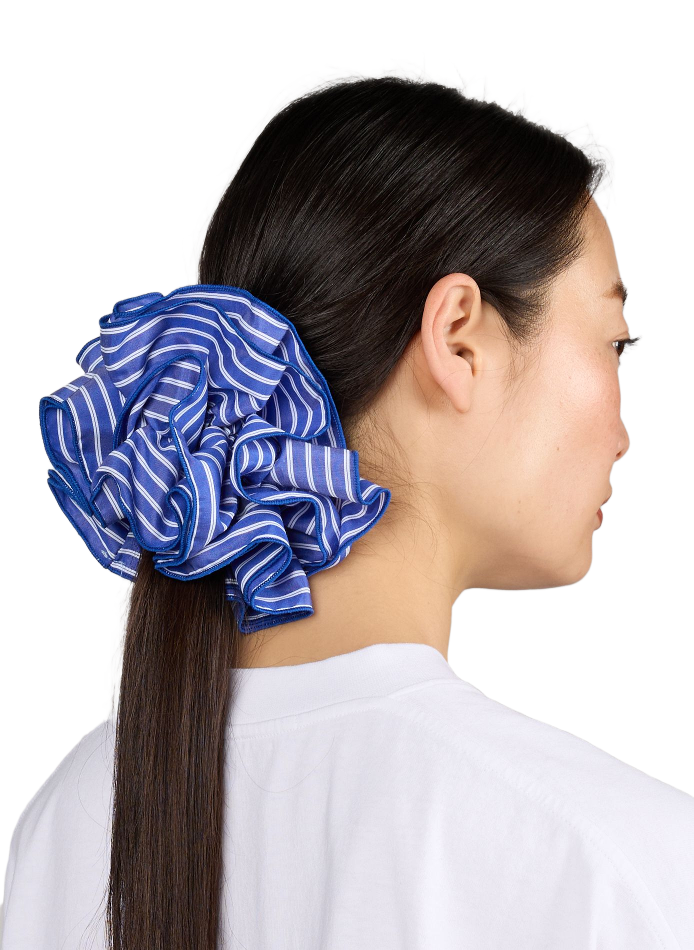 Striped scrunchie SAISON 1865 Blue
