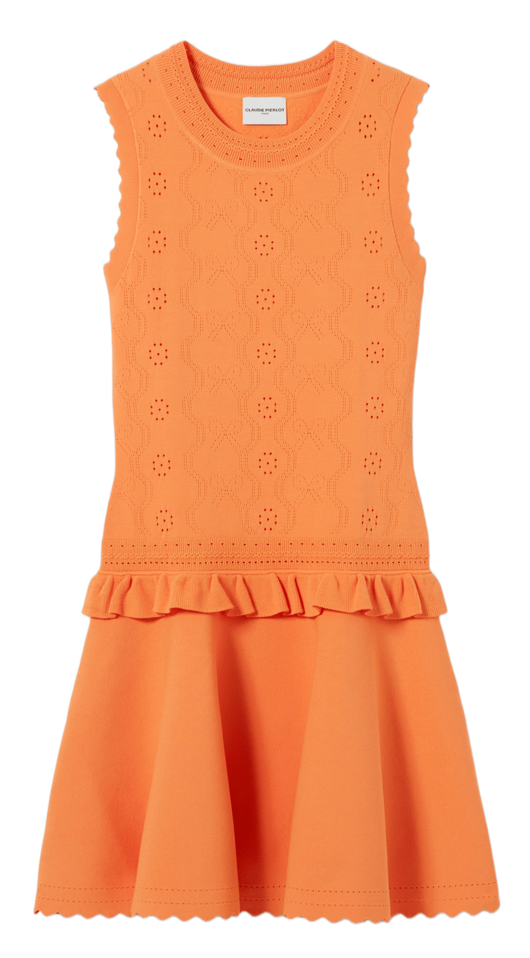 Robe courte col rond CLAUDIE PIERLOT Orange