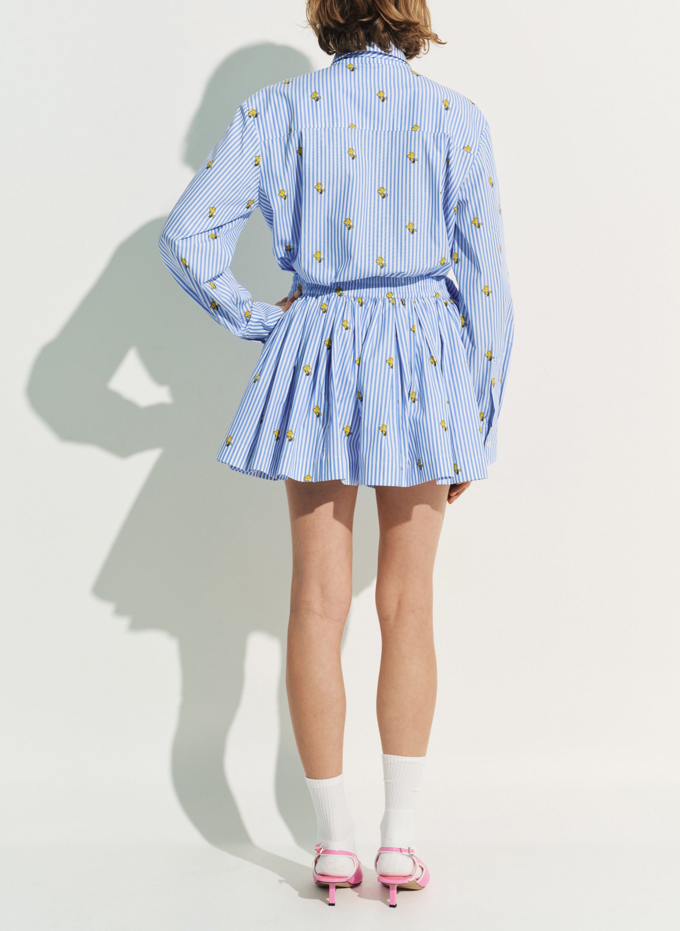 Chemise imprimée en coton jeppermint ESSENTIEL ANTWERP Bleu