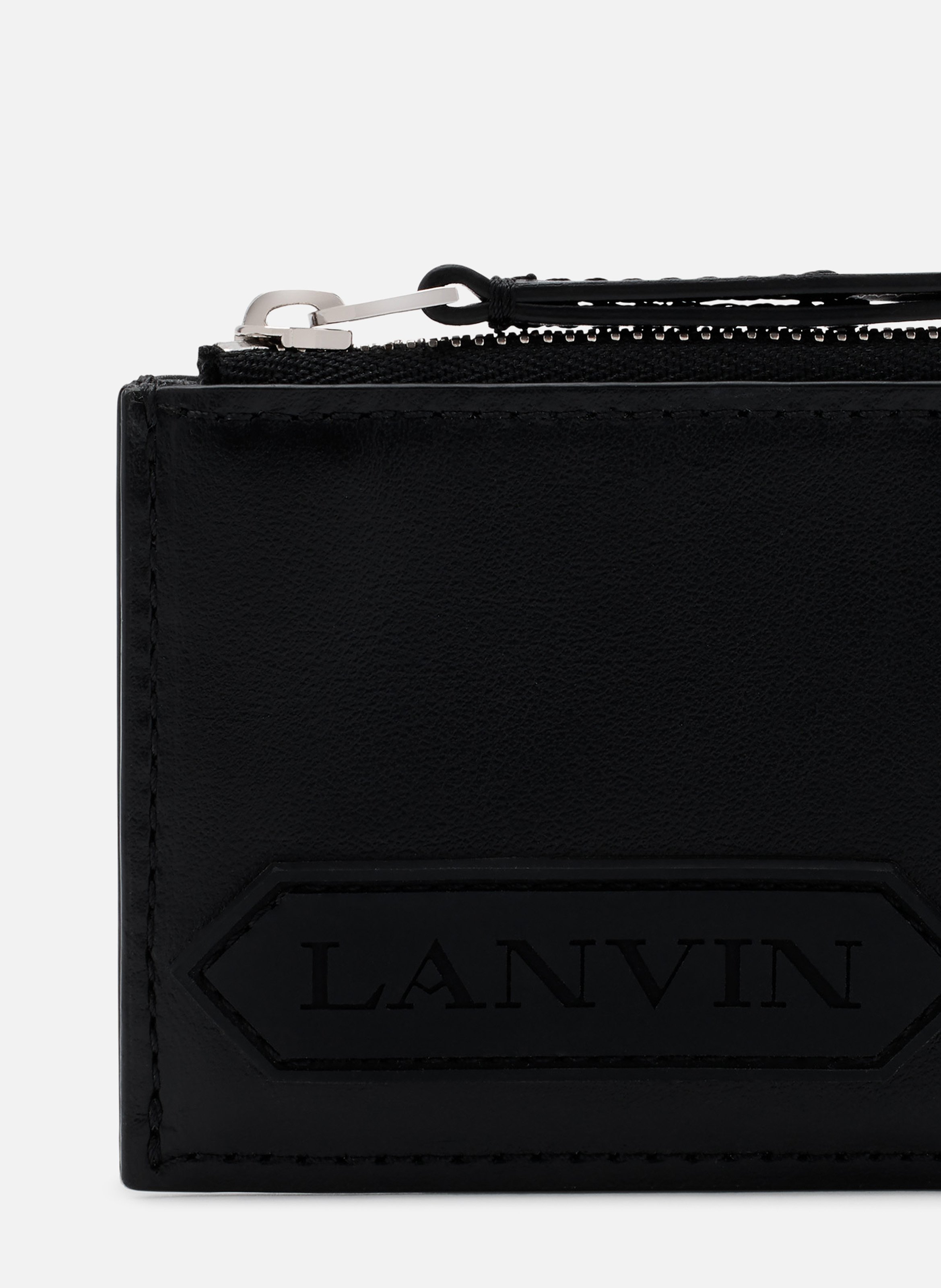Porte-cartes lanvin signature en cuir LANVIN Noir