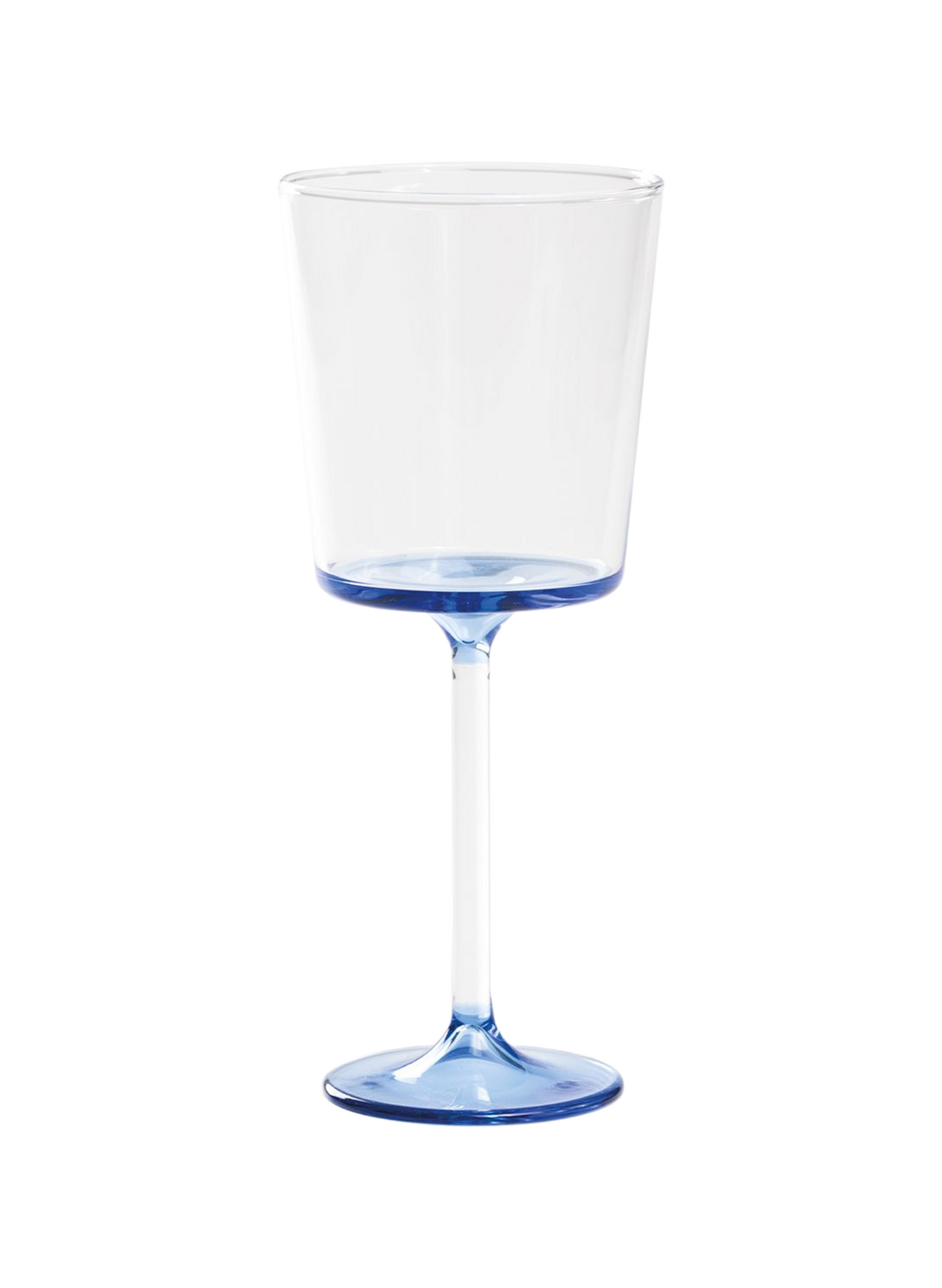 Set van 4 rode wijnglazen Discobolo ZAFFERANO Blauw