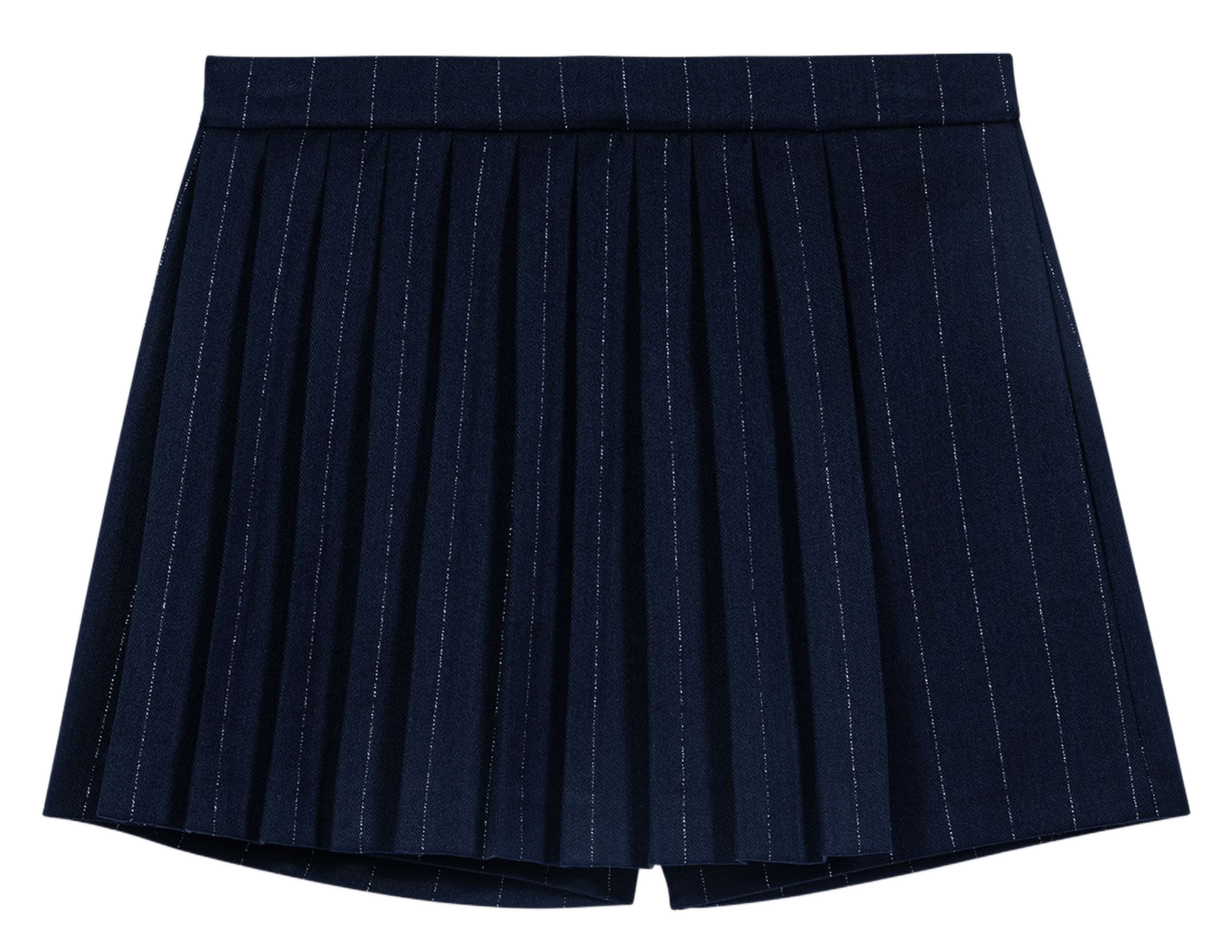 Short jupe à rayures fines MAJE Bleu