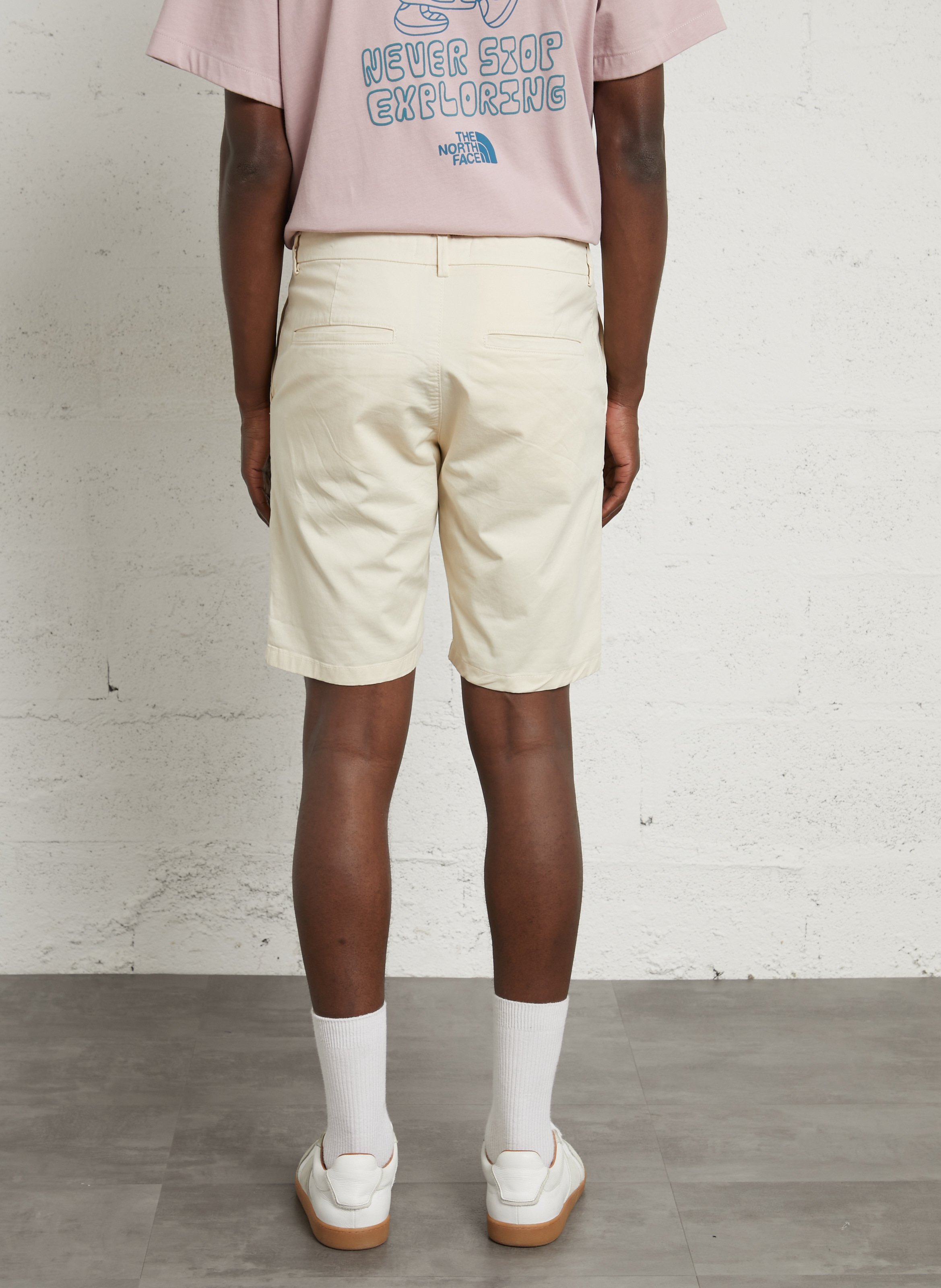 Bermuda en coton IKKS Blanc