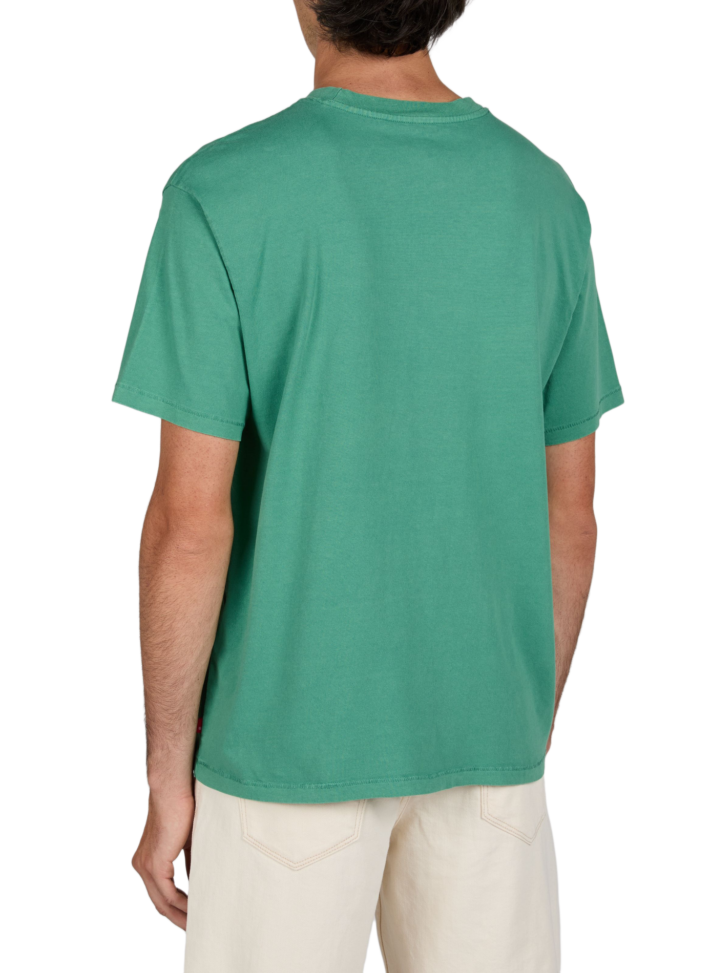Round neck cotton t-shirt LEVI'S Green