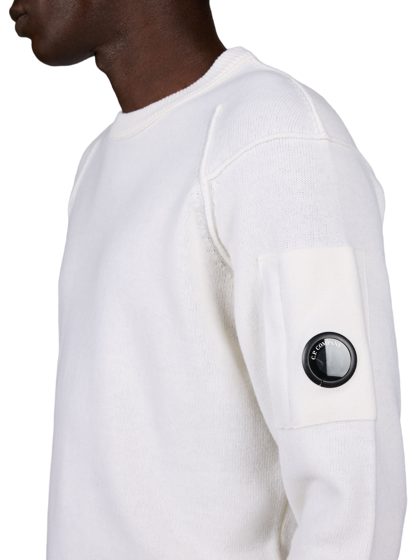 Gerader Pullover aus Mischwolle CP COMPANY Weiss