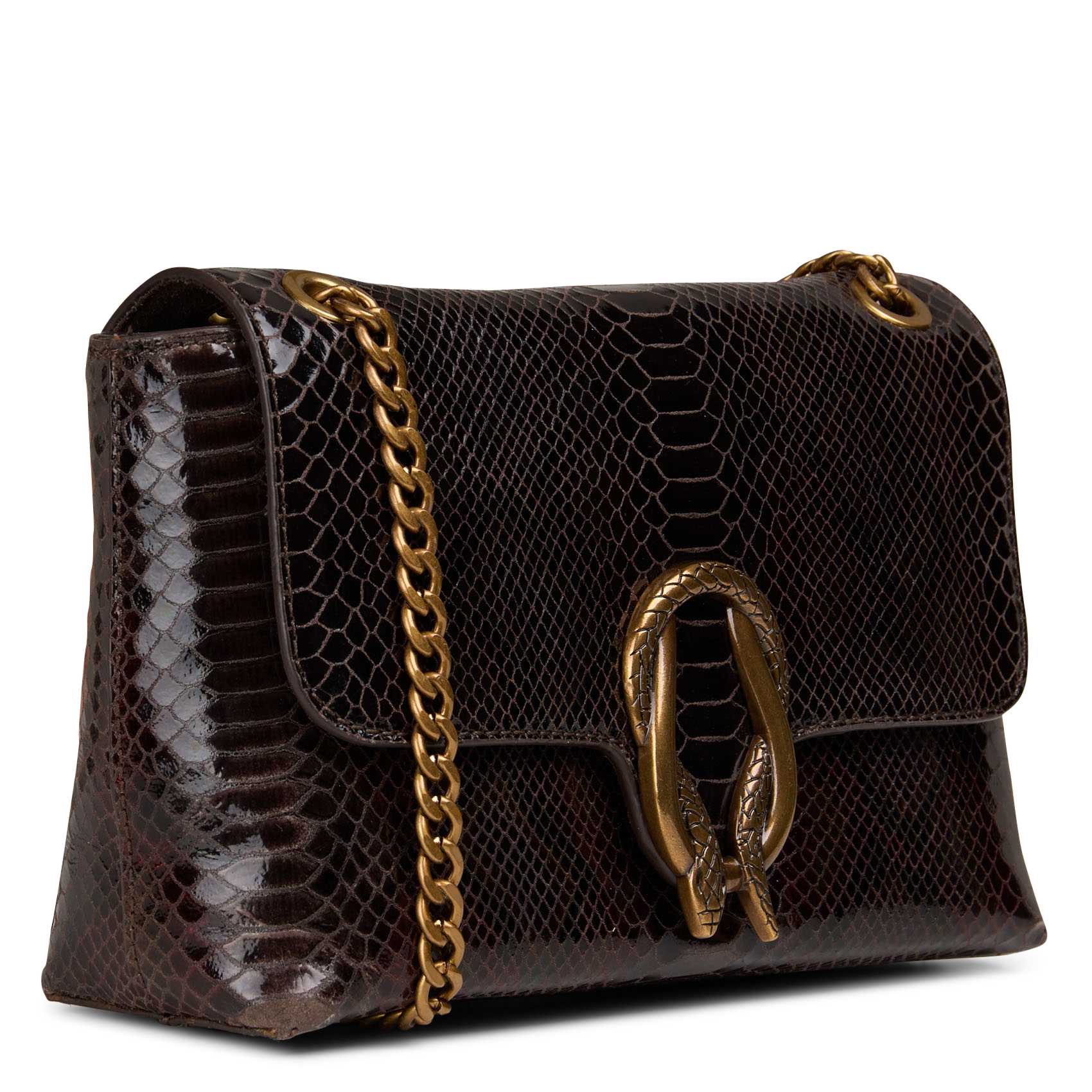 Sac porté épaule en cuir leon MAISON 123 Marron