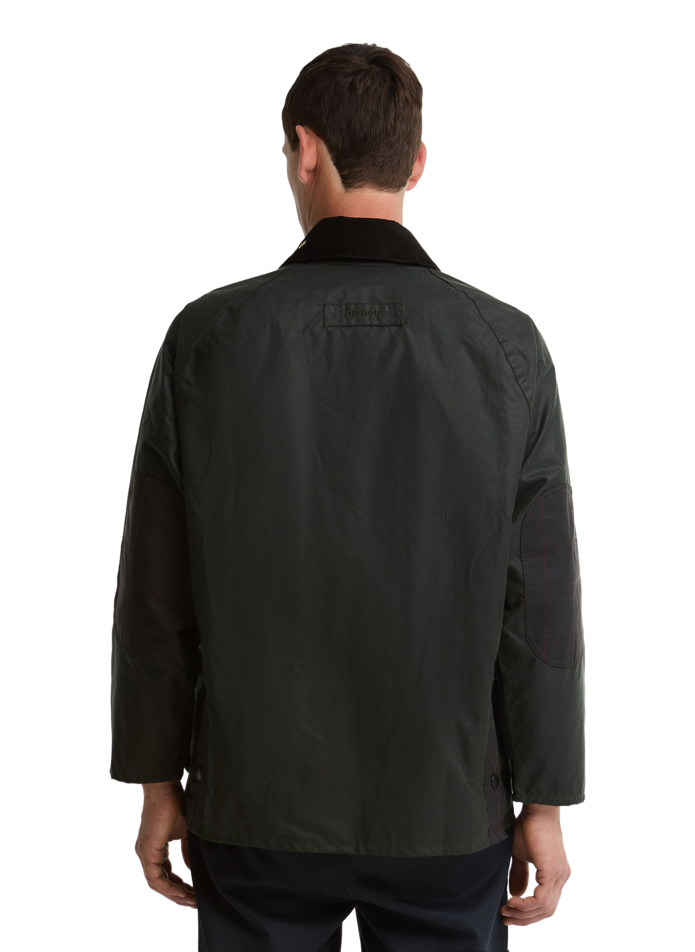 Rechte jas van gewaxte katoenen canvas BARBOUR Groen