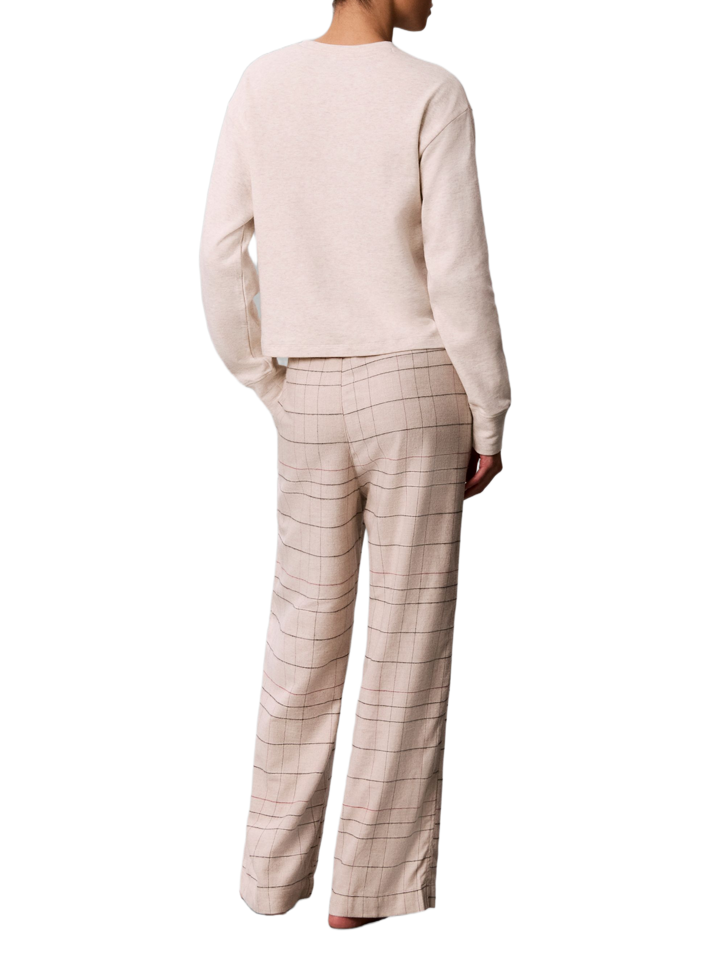 Karierter Pyjamahose aus Baumwollmischung | Rot CALVIN KLEIN Damen