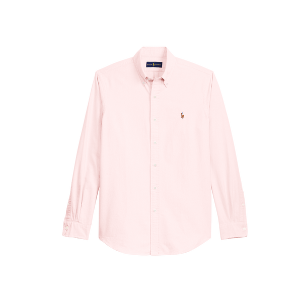 Polo Ralph Lauren Straight Cotton Shirt In Pink