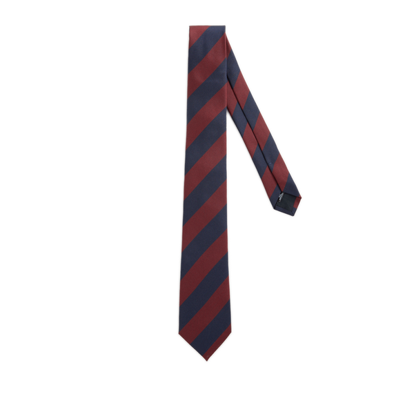 cravate rayée en soie