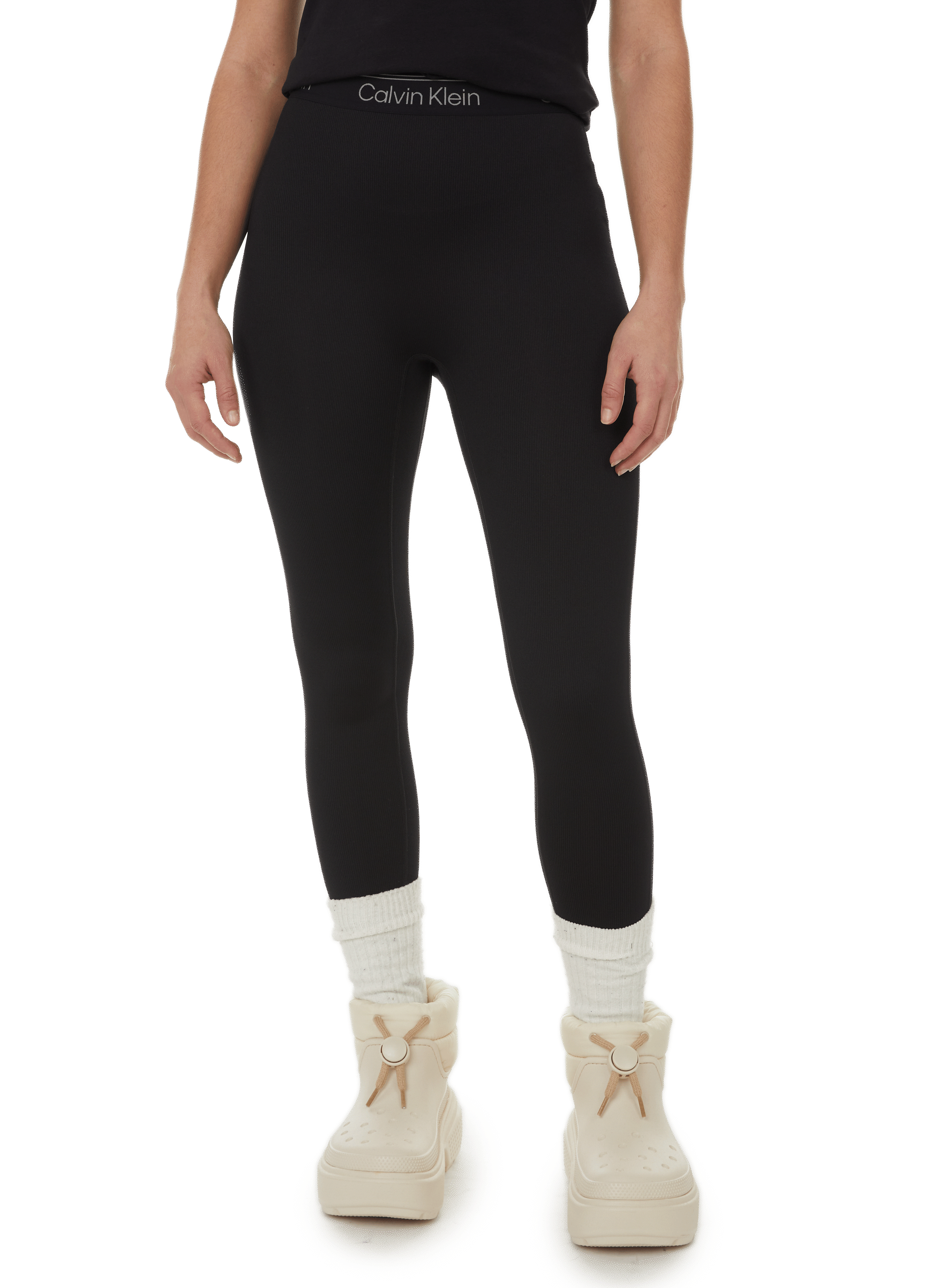 Calvin Klein Women's Slim Fit Glen Plaid Pants Grey Size 16 | StackSocial