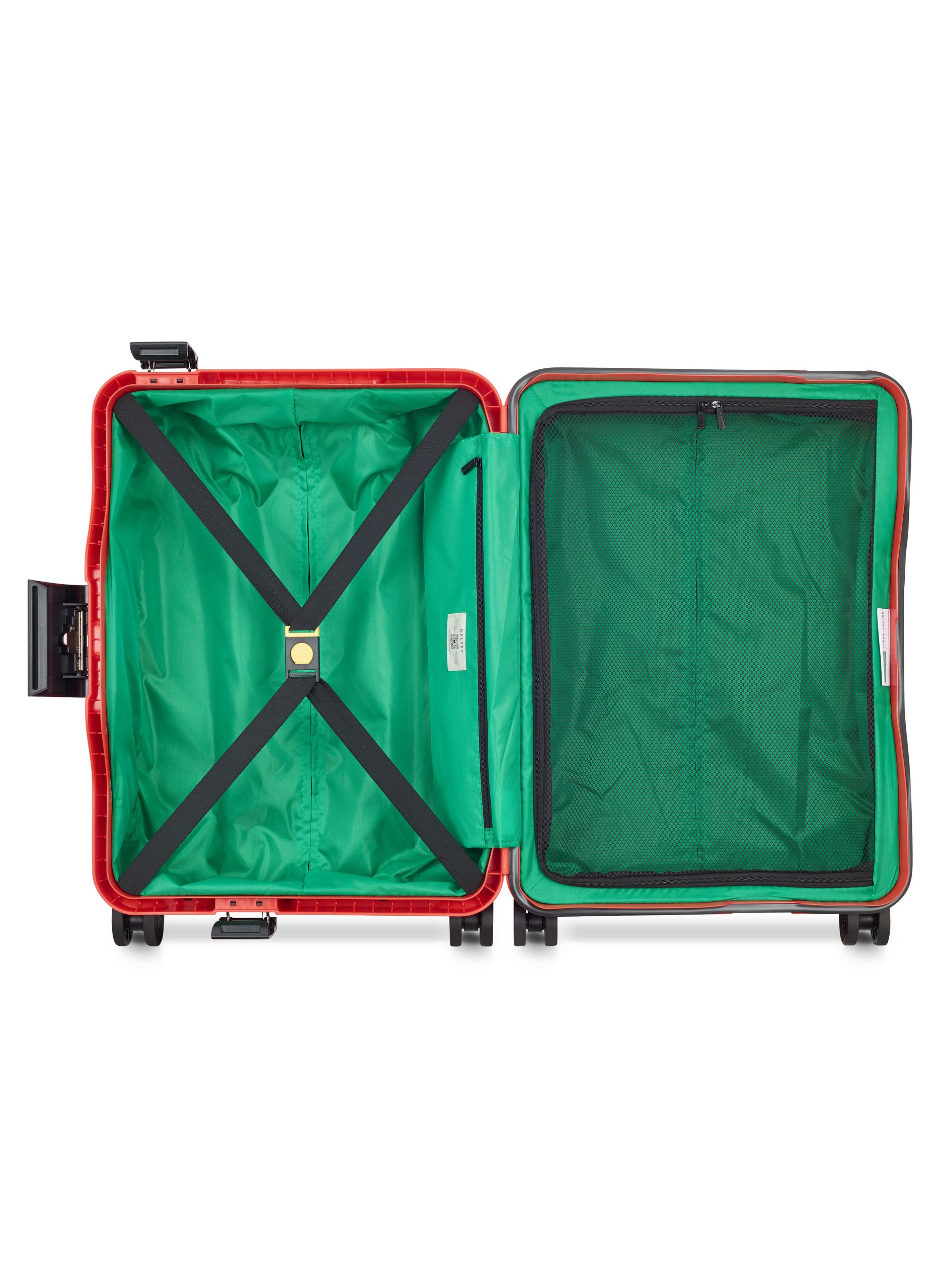 Valise cabine rigide taille s - color block hardside DELSEY PARIS Rouge