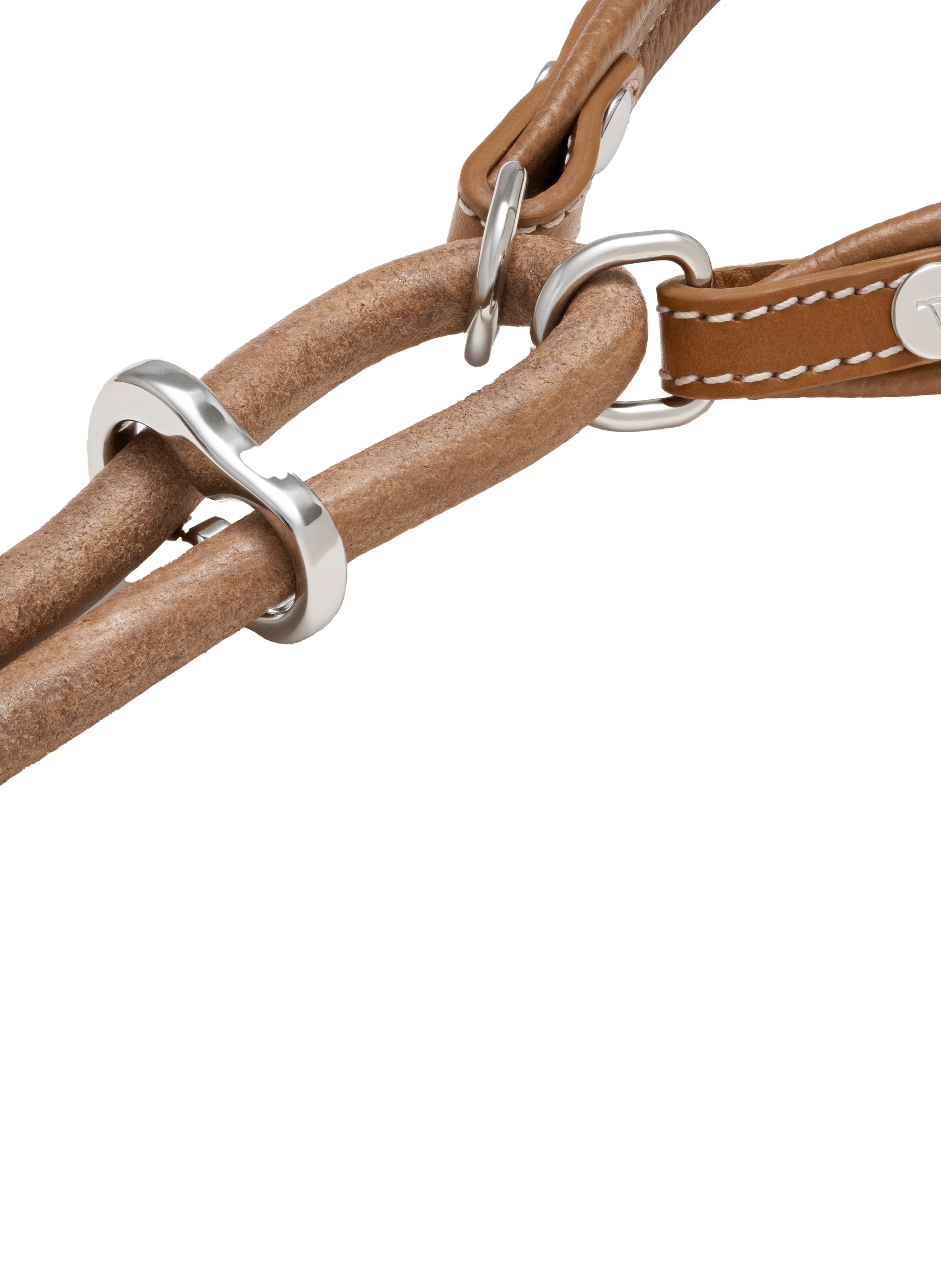 Laisse en cuir PAGERIE Marron