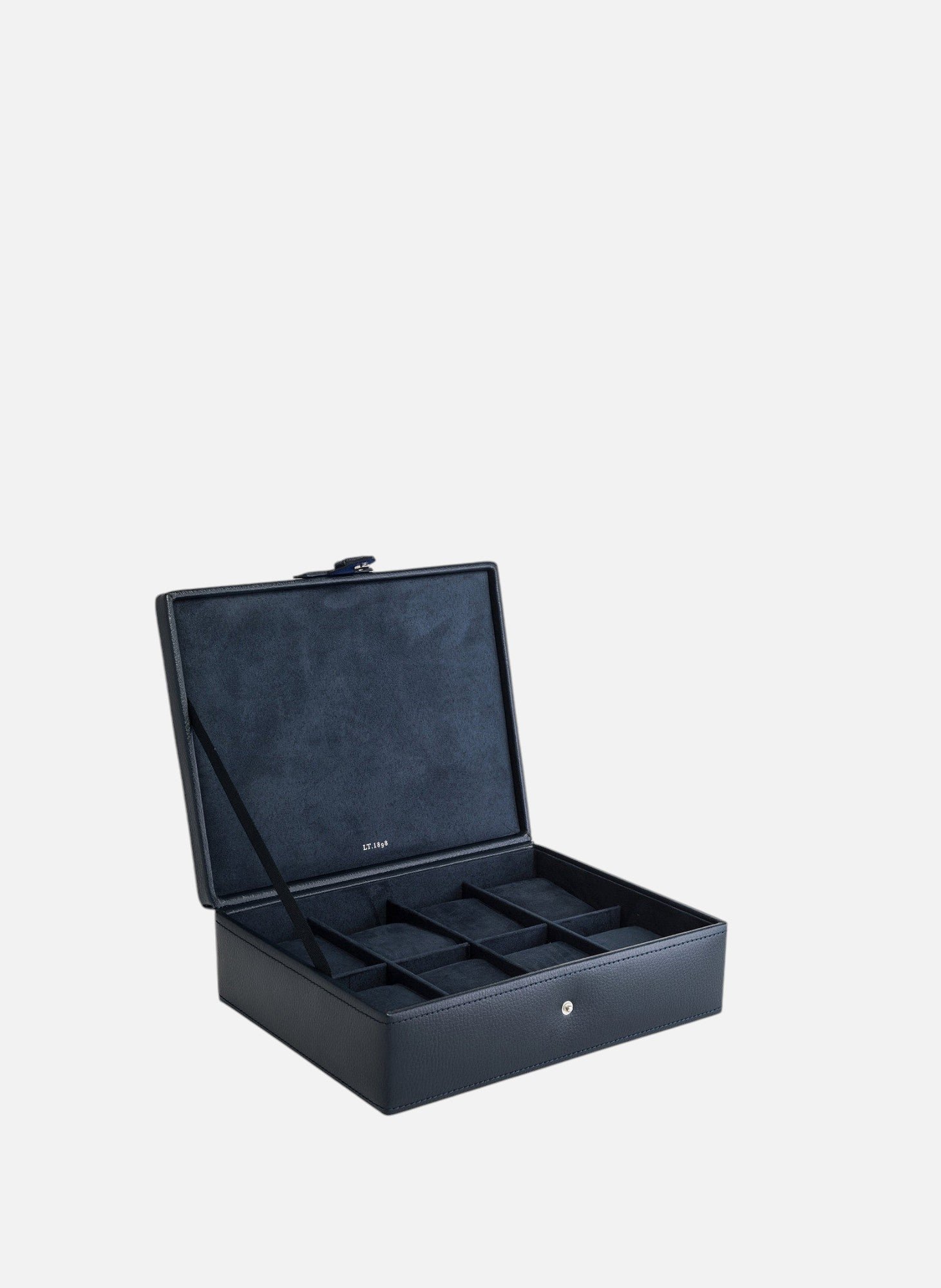 Coffret 8 montres en cuir LE TANNEUR Bleu