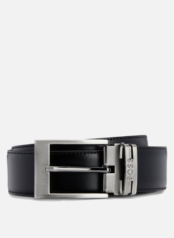 Ceinture réversible en cuir Noir by BOSS BOSS Ceinture réversible en cuir Noir
