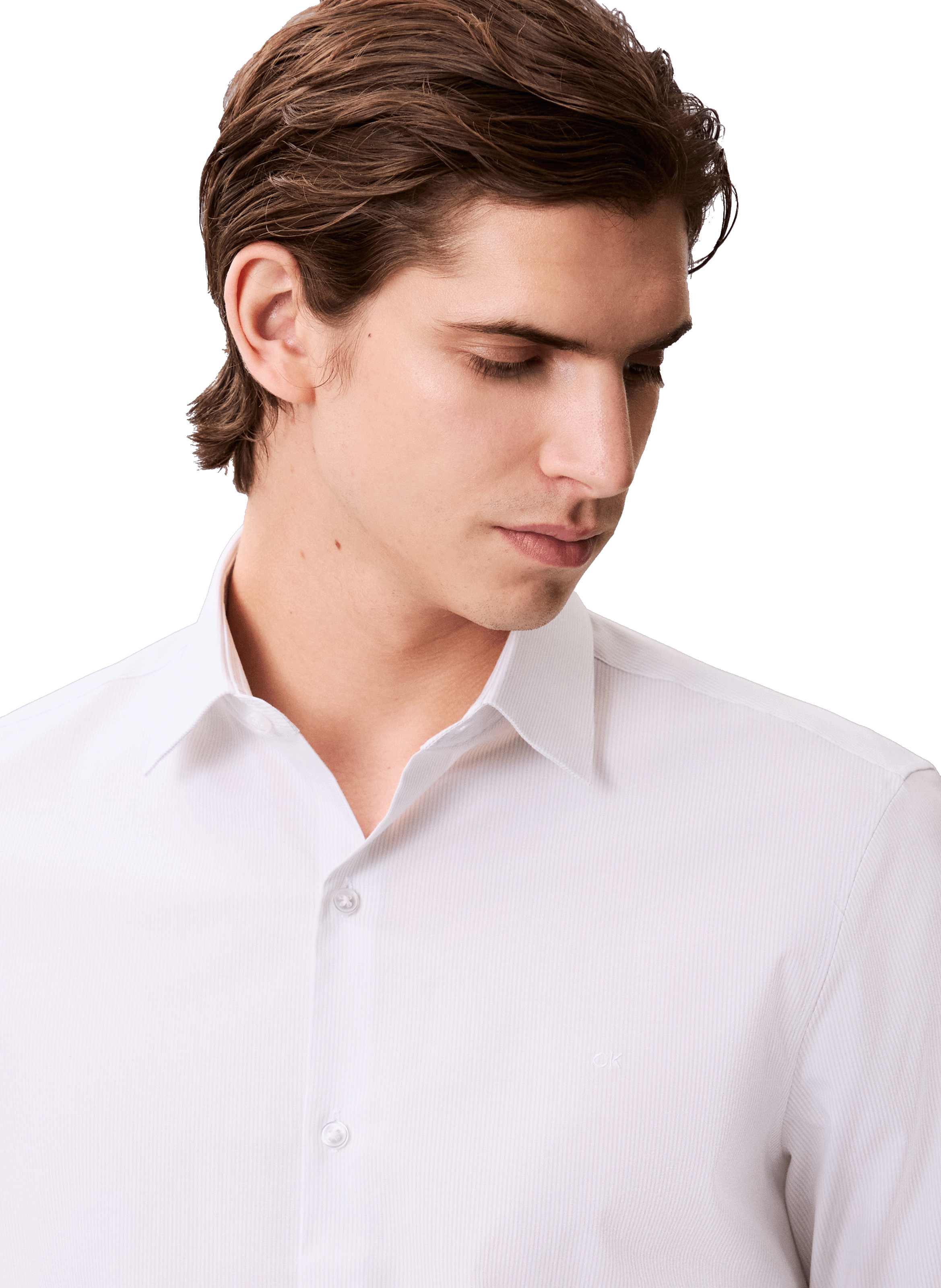 Ribbed shirt CALVIN KLEIN White