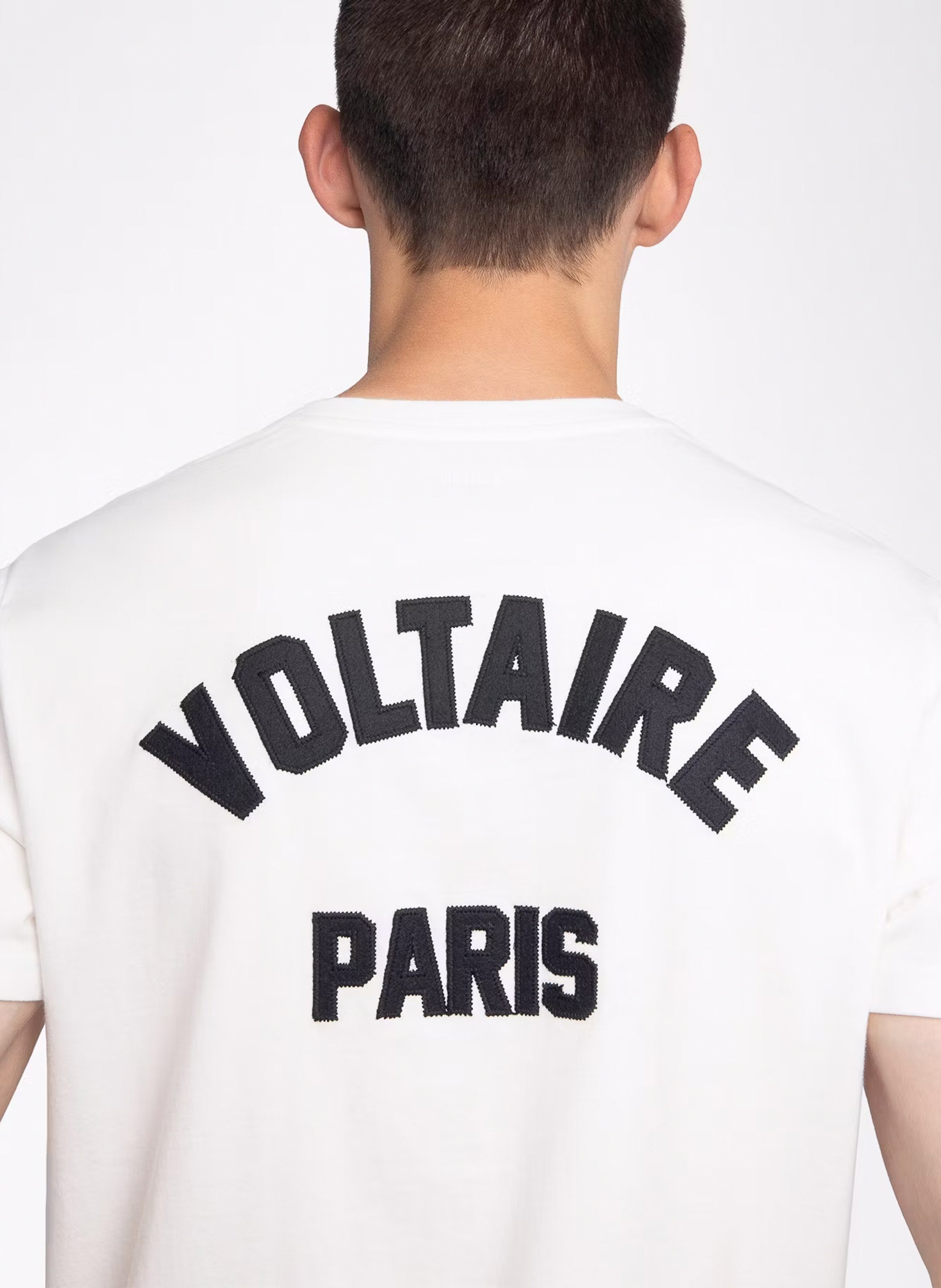 Tee-shirt col rond en coton tommy ZADIG&VOLTAIRE Blanc