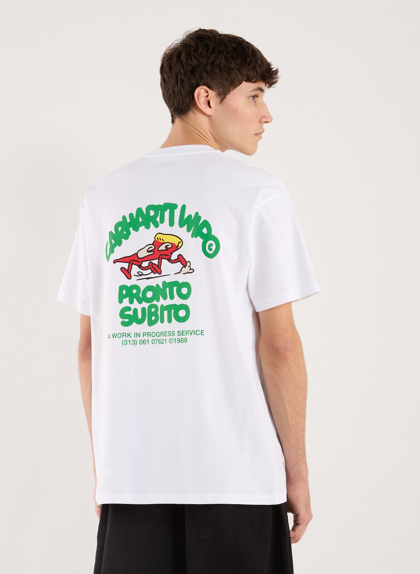 T-shirt imprimé en coton CARHARTT WIP Blanc