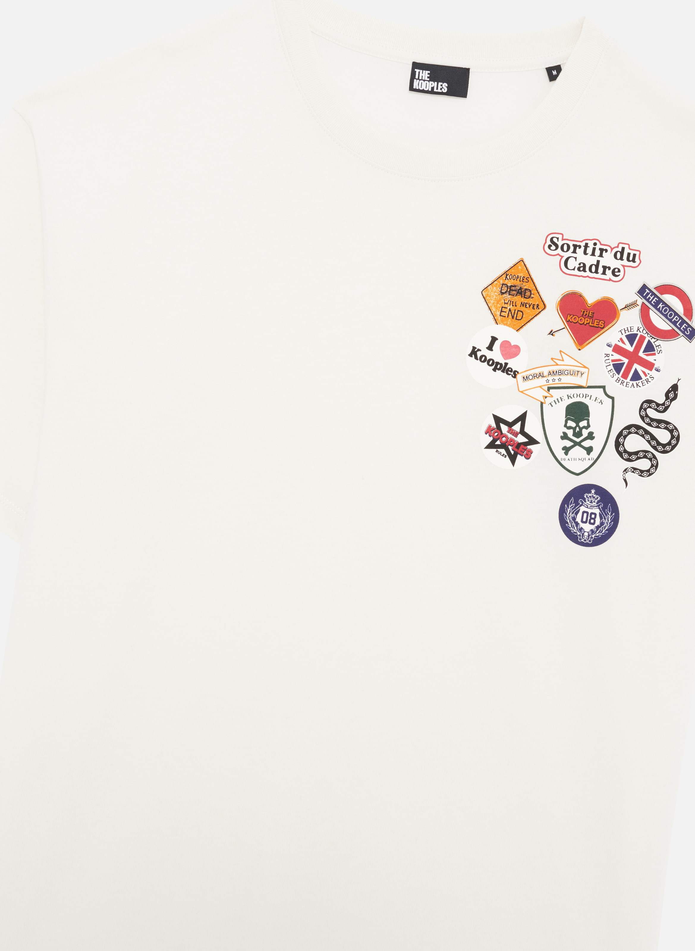 T-shirt imprimé effet pins THE KOOPLES Beige