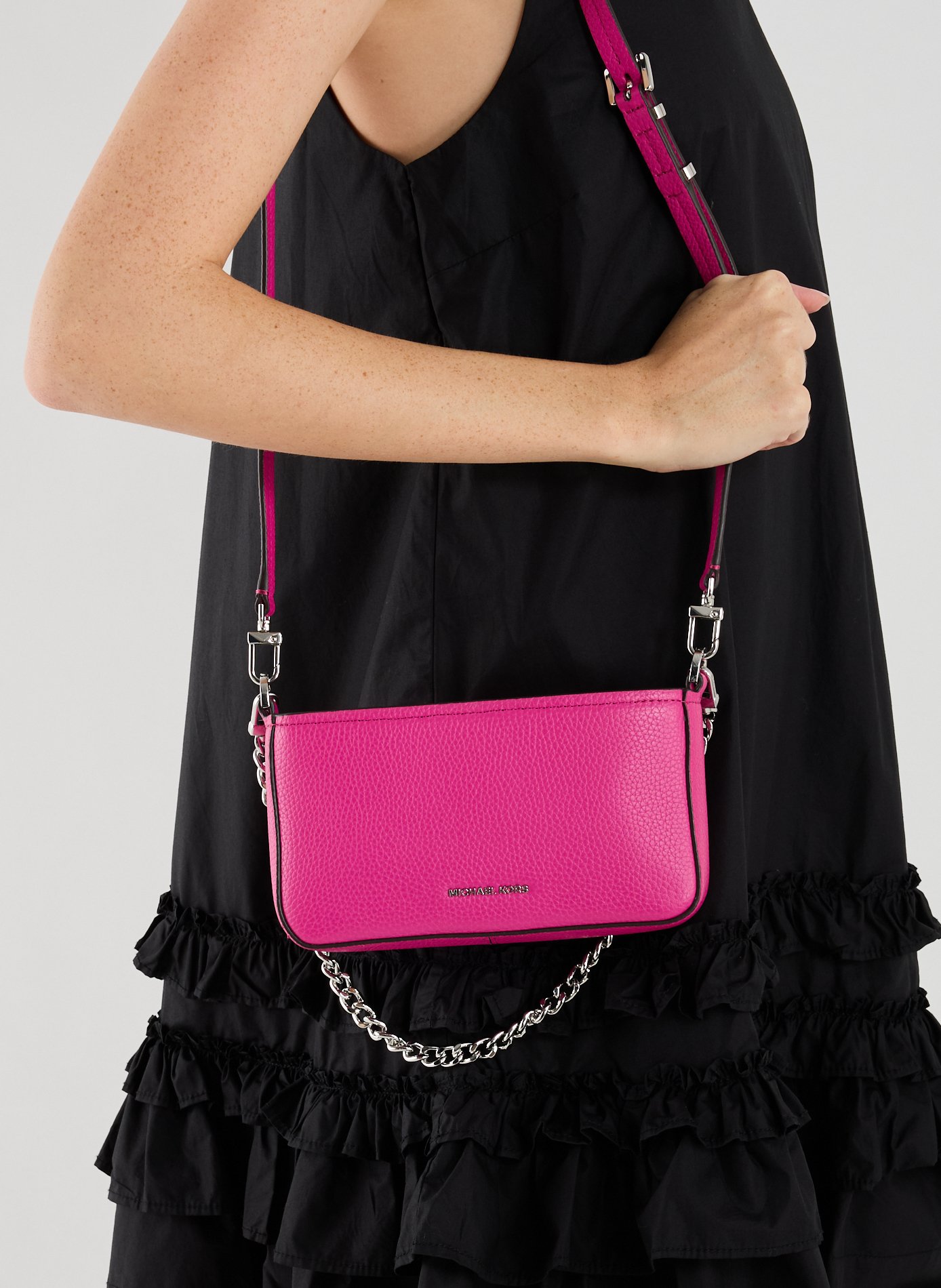 Bryant leather shoulder bag MICHAEL KORS Red