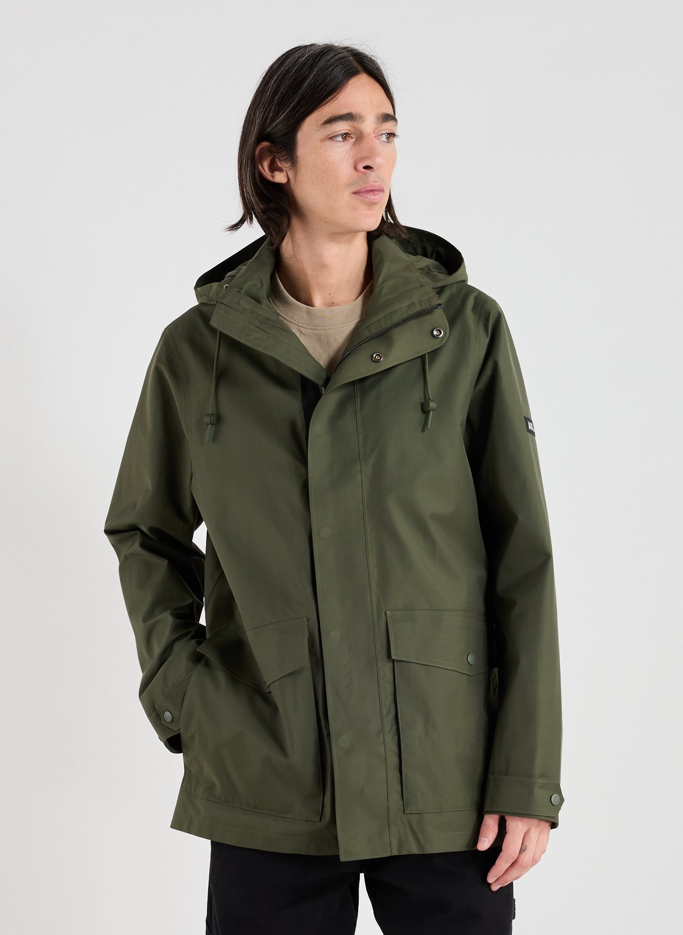 T-kit Waterproof Parka Khaki by AIGLE AIGLE T-kit Waterproof Parka Khaki