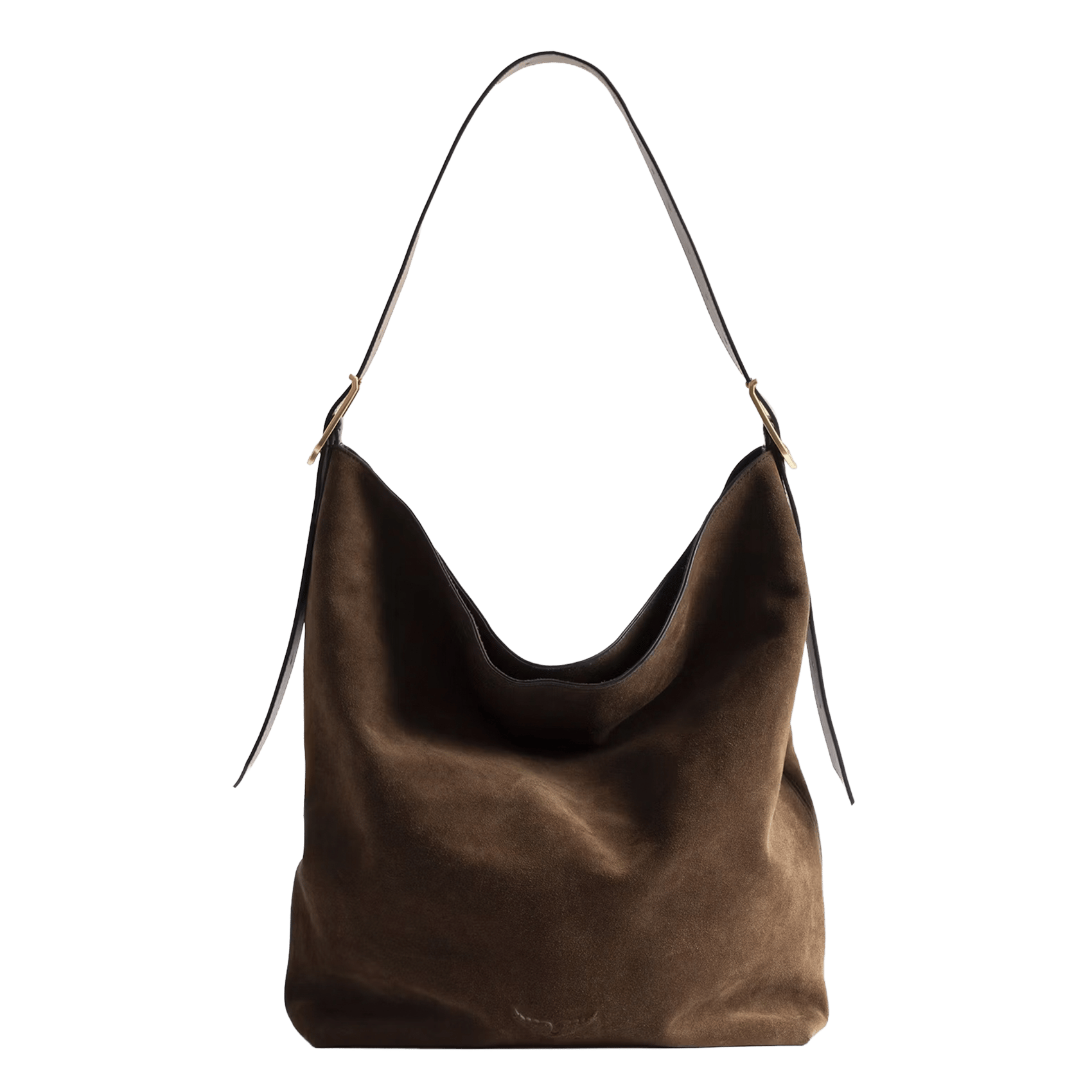 Sac porté épaule en cuir jane ZADIG&VOLTAIRE Marron