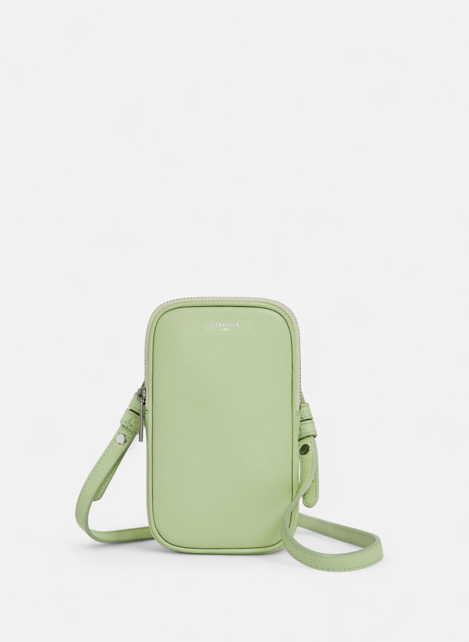Etui téléphone en cuir grainé LE TANNEUR Vert