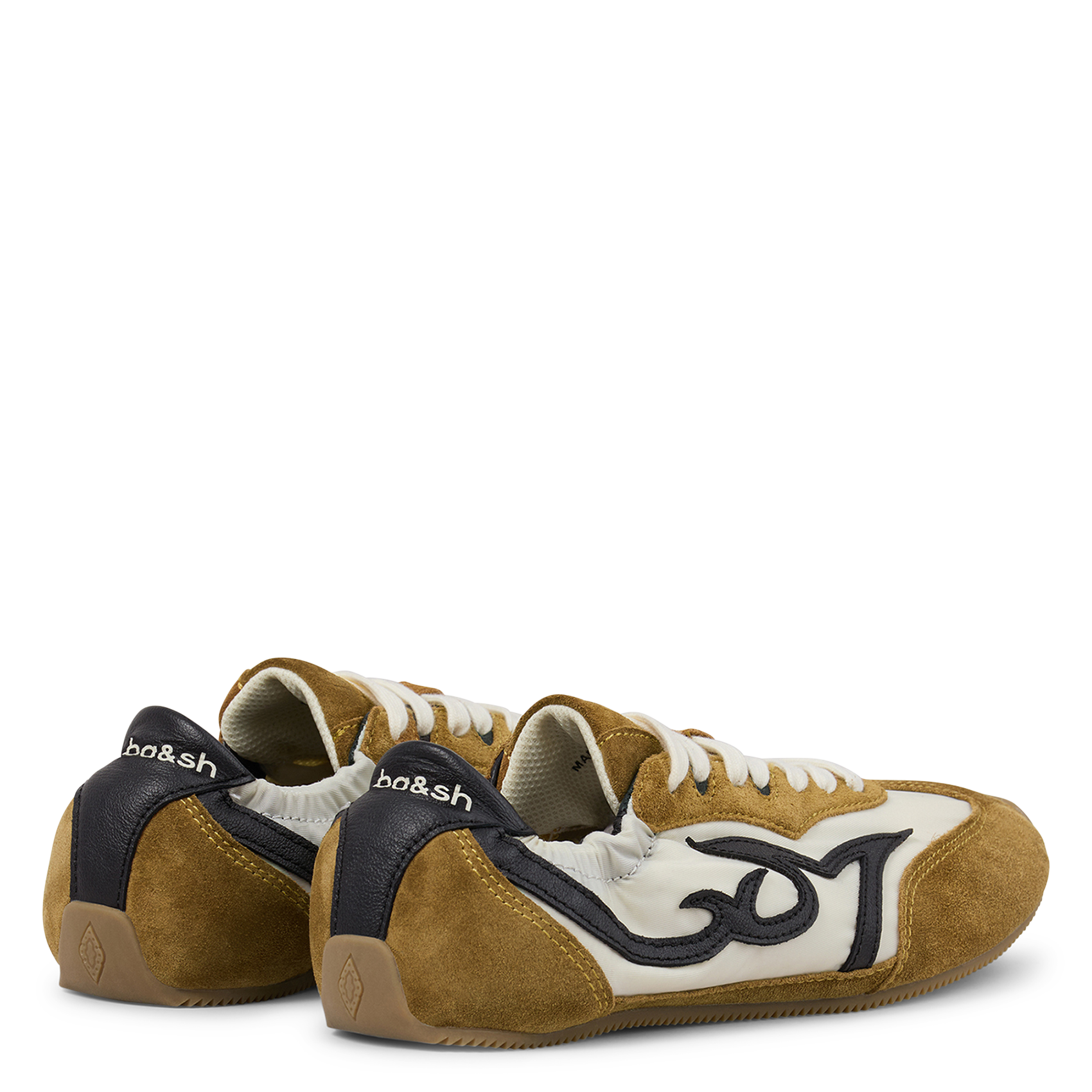 Baskets basses à lacets celleste BA&SH Jaune