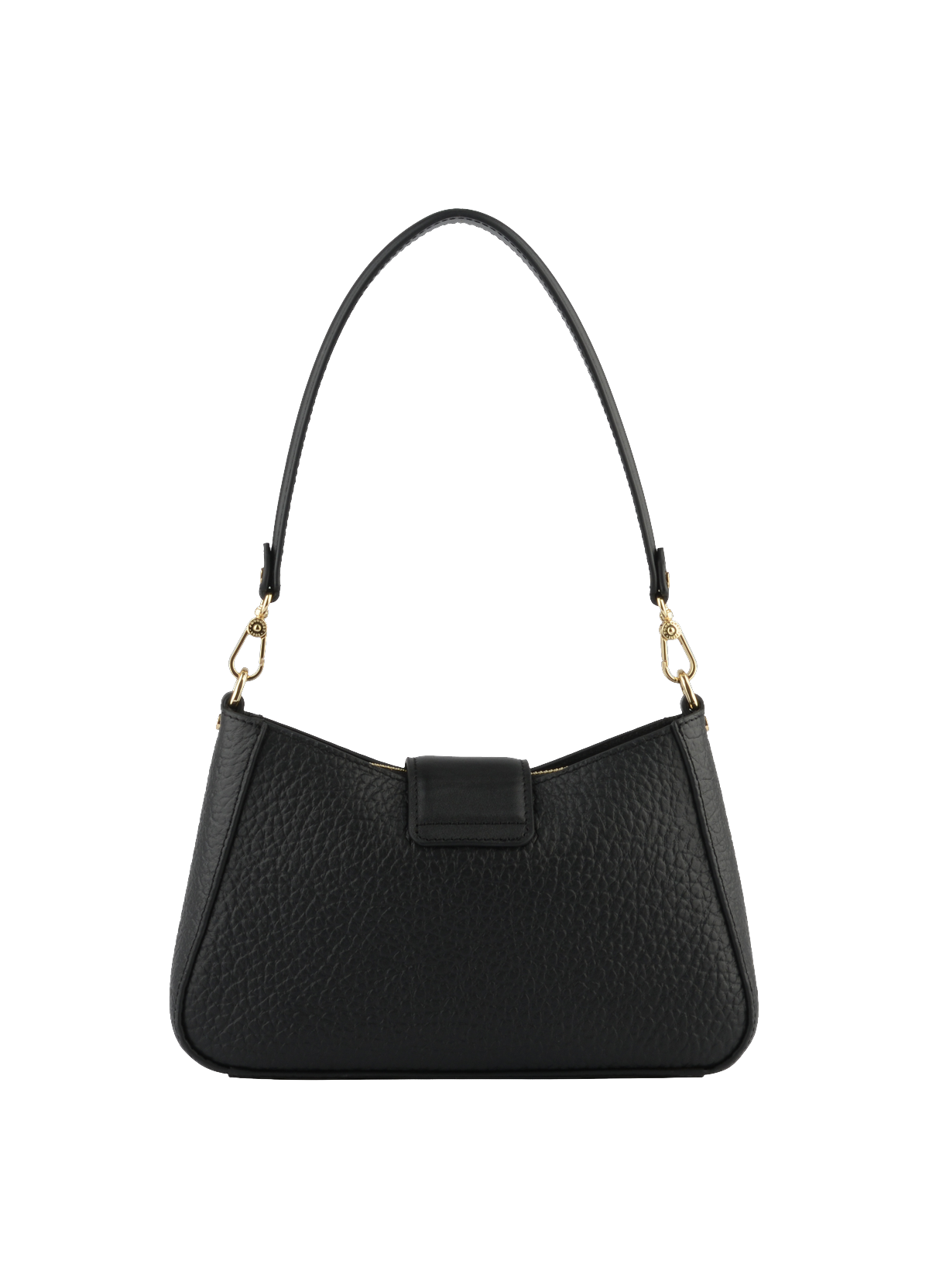 Fleuves | Sac à main en cuir de vachette POURCHET Noir