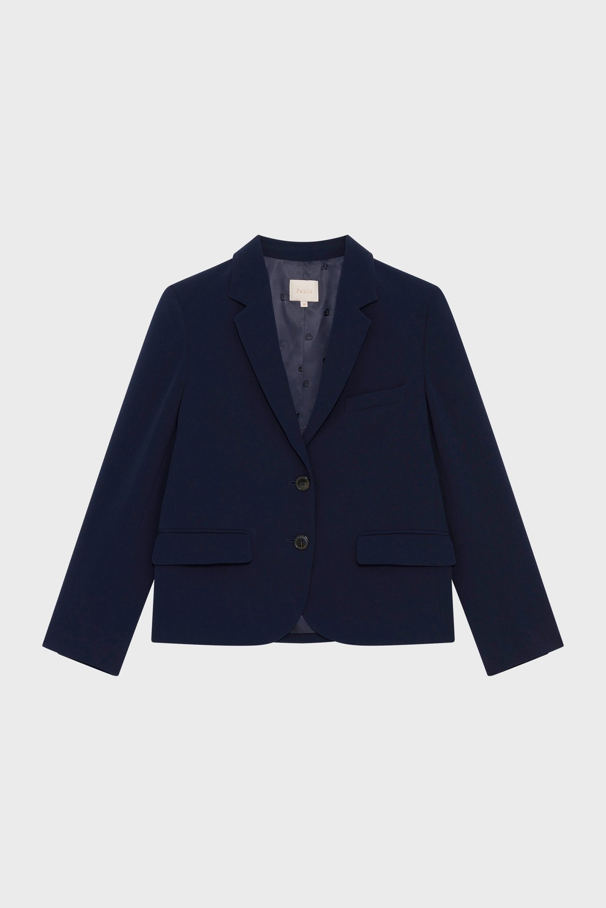 Veste de tailleur en crêpe - melody PABLO Bleu