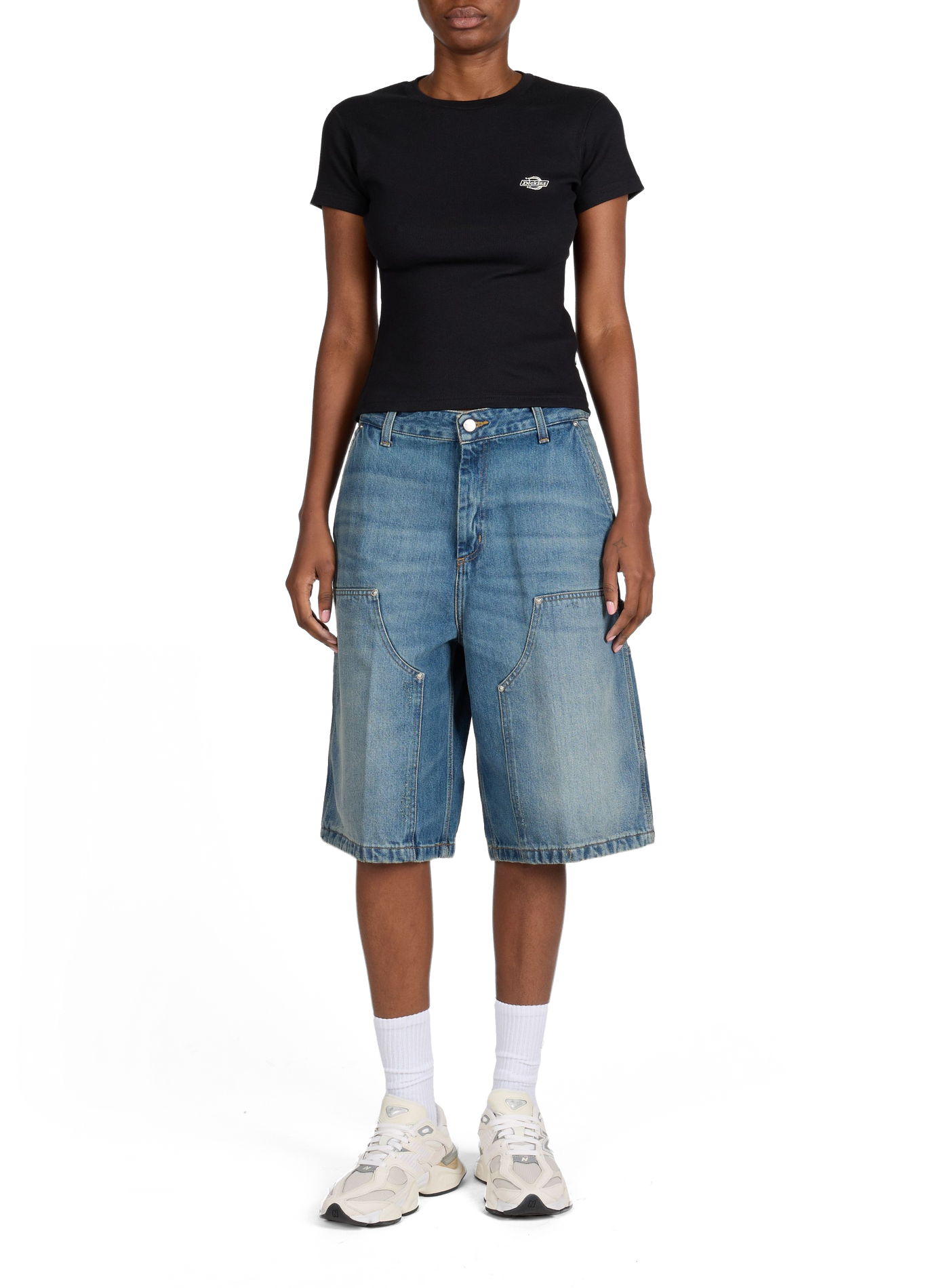 Short straight denim in cotton CARHARTT WIP Blue