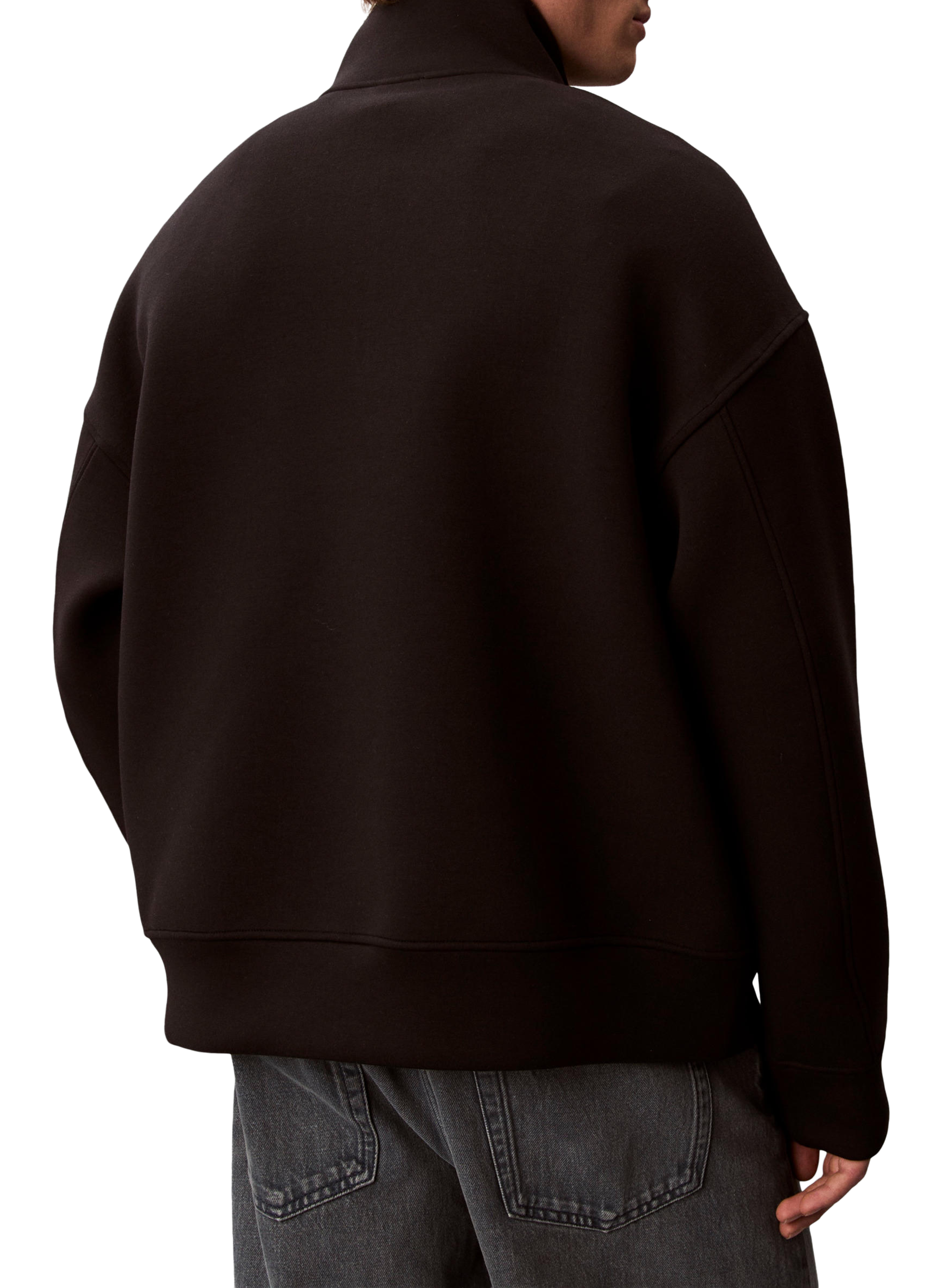 Sweatshirt mit Stehkragen und Reißverschluss CALVIN KLEIN Schwarz