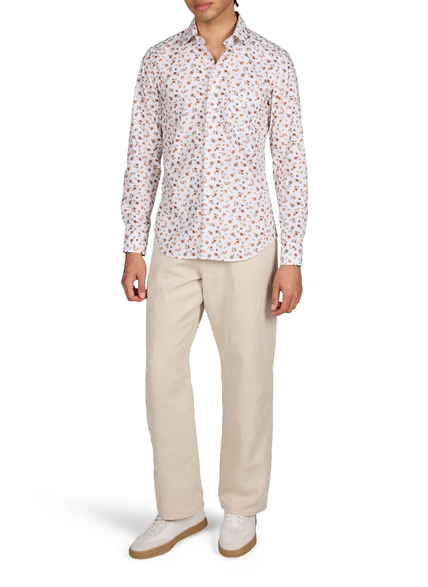 Chemise en popeline de coton imprimé floral  EDEN PARK Multicolore